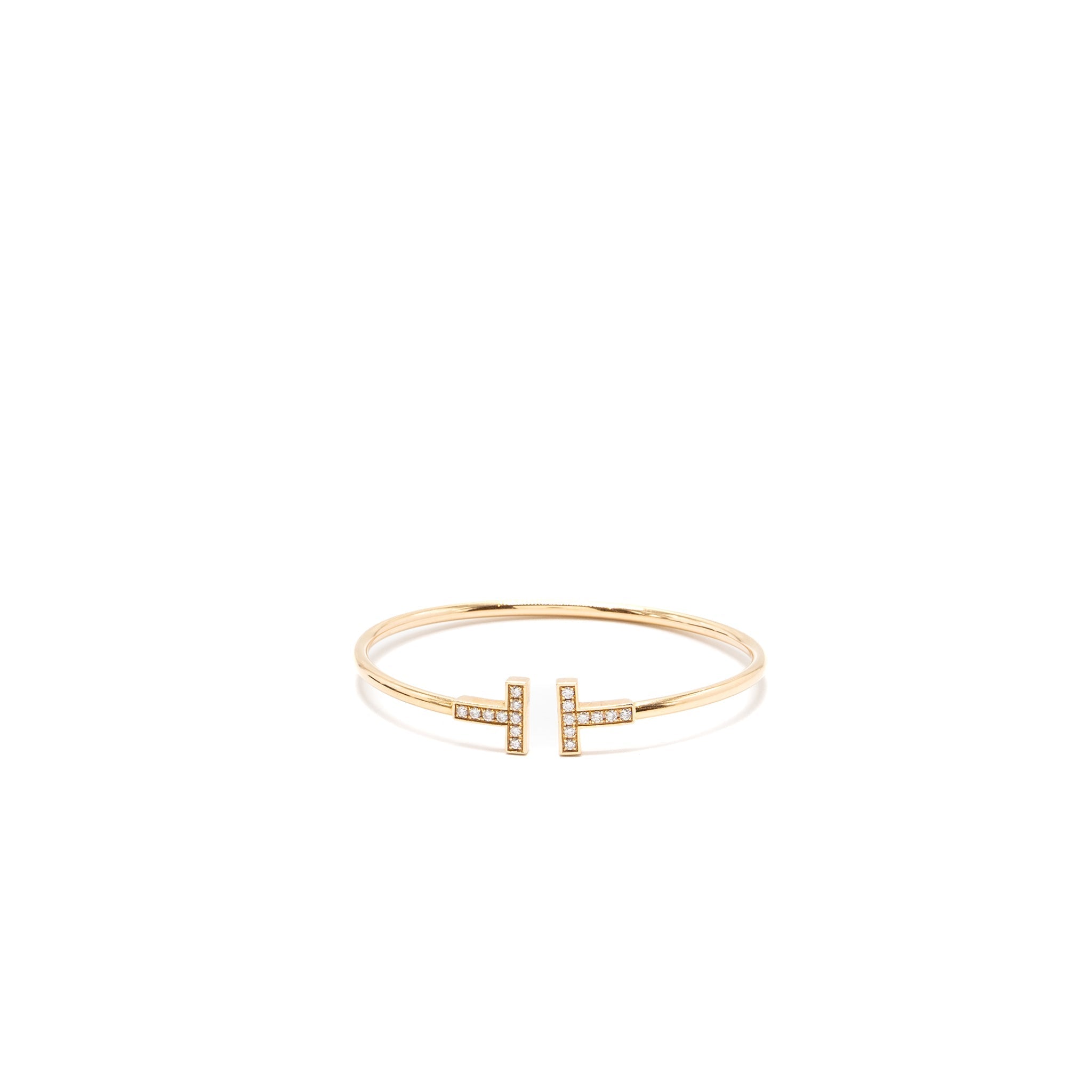 TIFFANY T DIAMOND WIRE BRACELET IN 18K GOLD