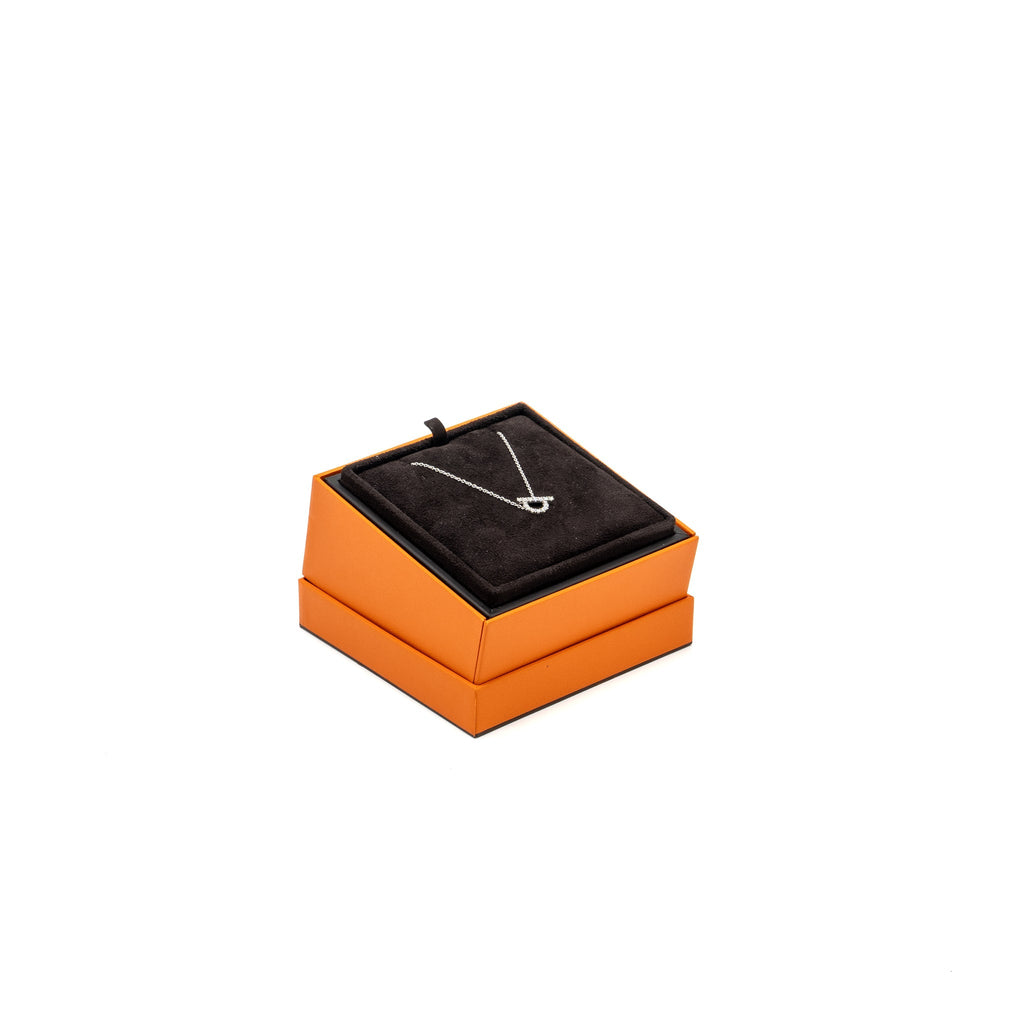 HERMES FINESSE PENDANT WHITE GOLD DIAMONDS