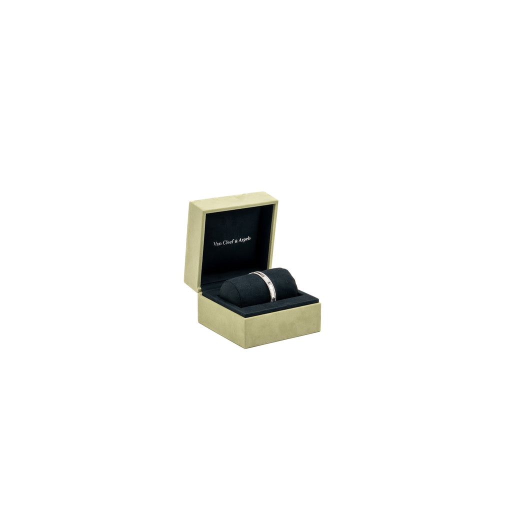 VAN CLEEF AND ARPELS PERLEE SIGNATURE BRACELET 18K WHITE GOLD