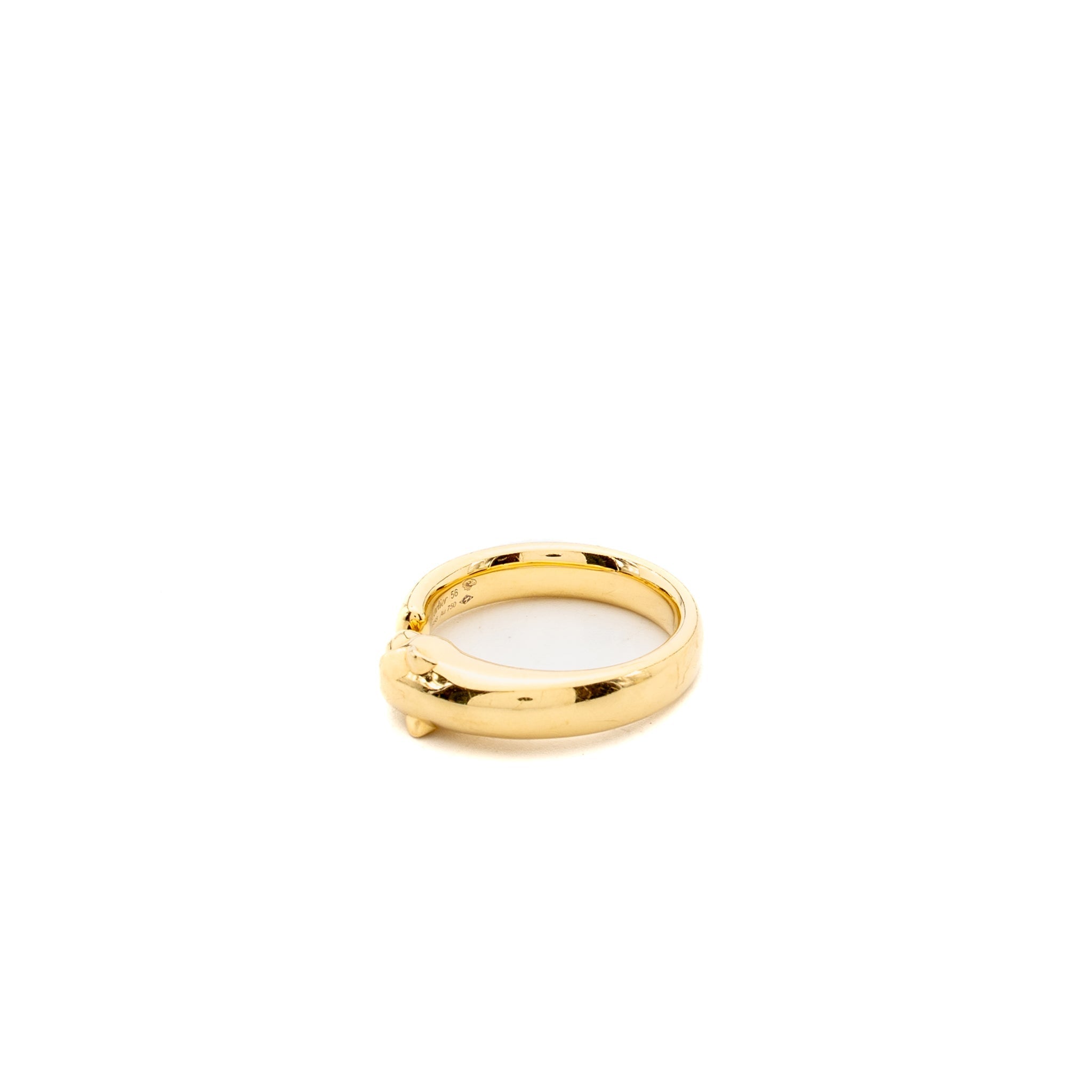 CARTIER PANTHERS DE CARTIER RING YELLOW GOLD/TSAVORITE GARNETS/ONYX