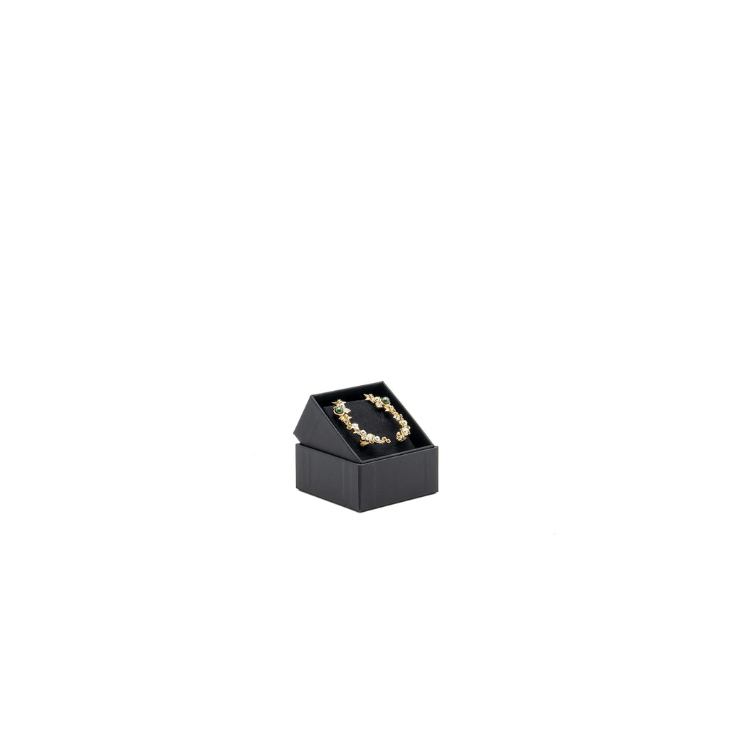 CHANEL STAR EARCLIPS CRYSTAL/ MULTICOLOUR GOLD TONE