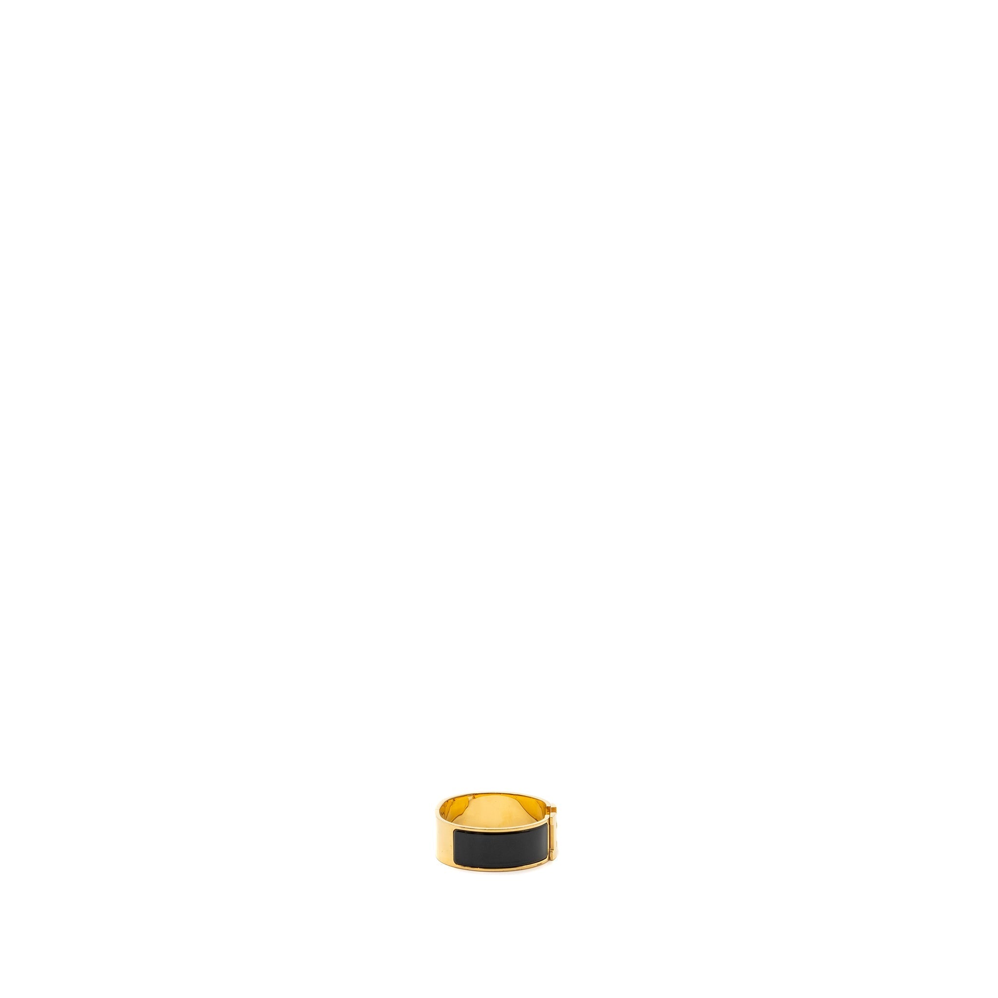HERMES CLIC CLAC H BRACELET BLACK GHW