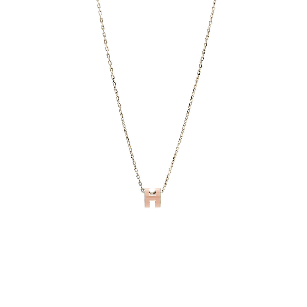 HERMES MINI POP H PENDANT ROSE DRAGEE SHW