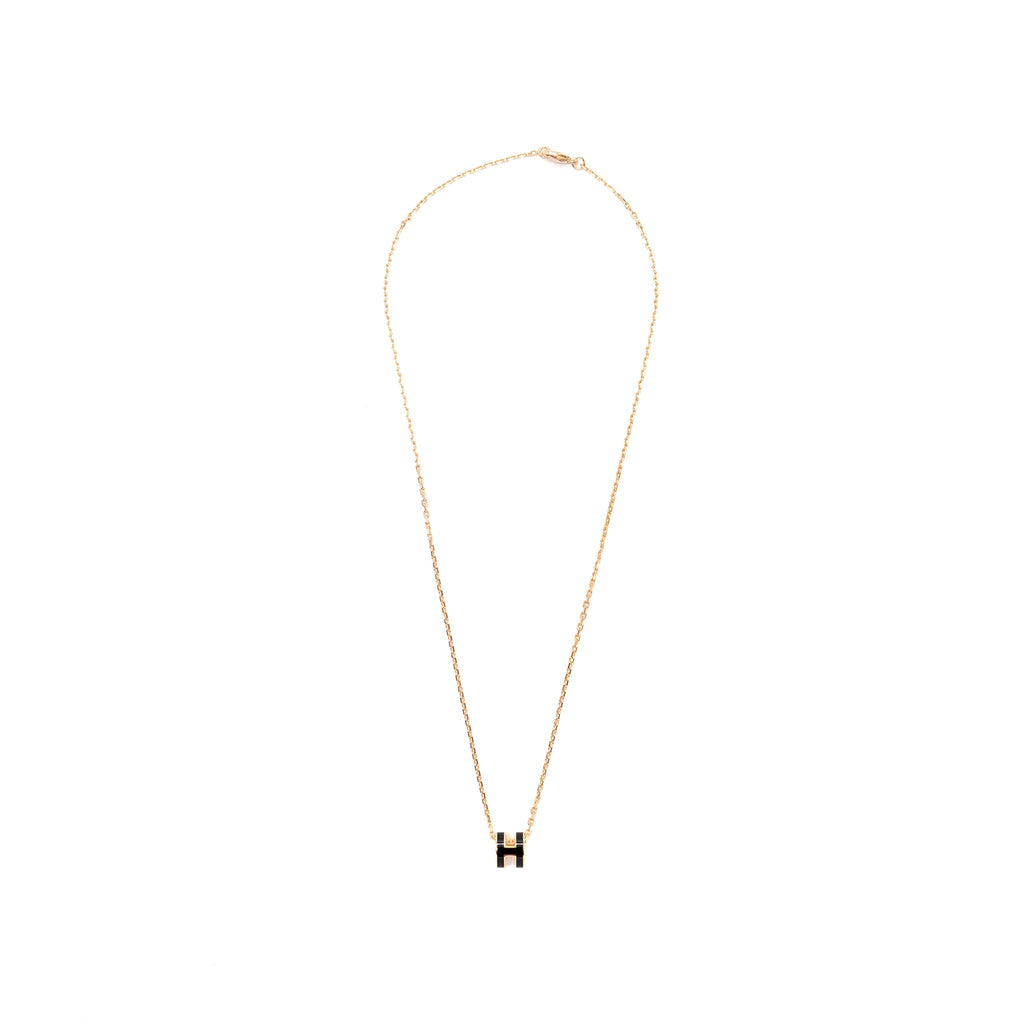 HERMES MINI POP H PENDANT BLACK RGHW