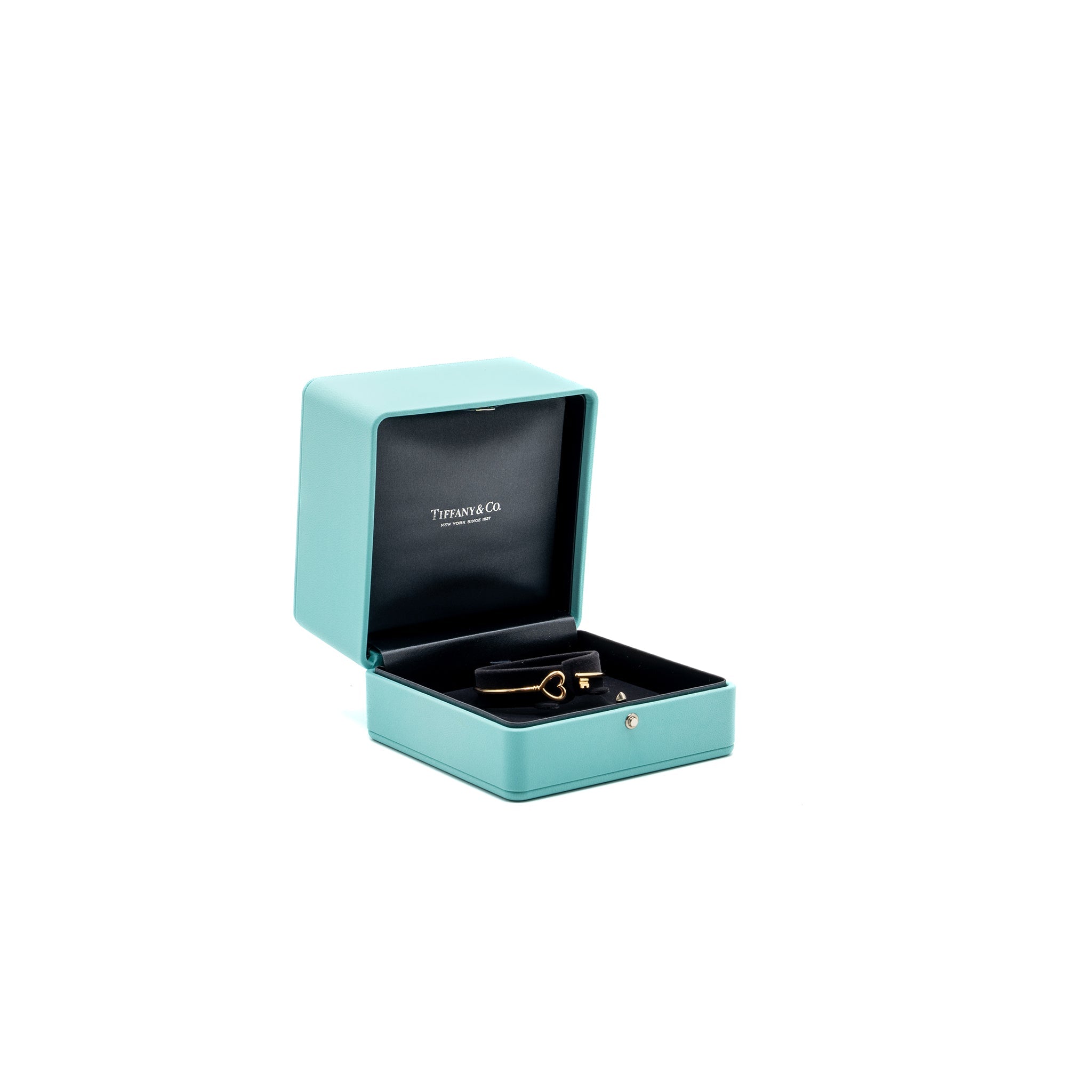 TIFFANY HEART KEY WIRE BRACELET ROSE GOLD
