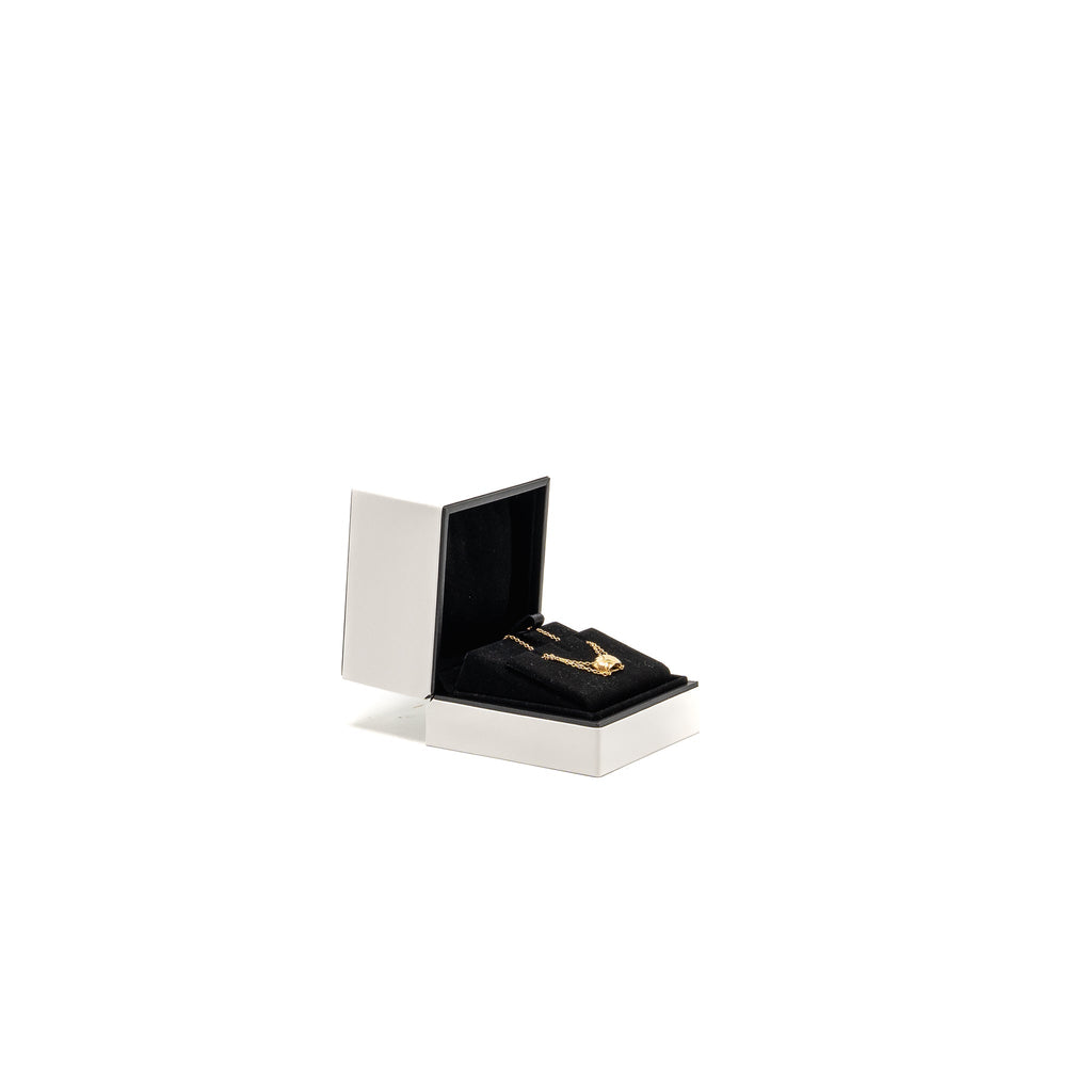 CHANEL COCO CRUSH NECKLACE QUILTED MOTIF YELLOW GOLD