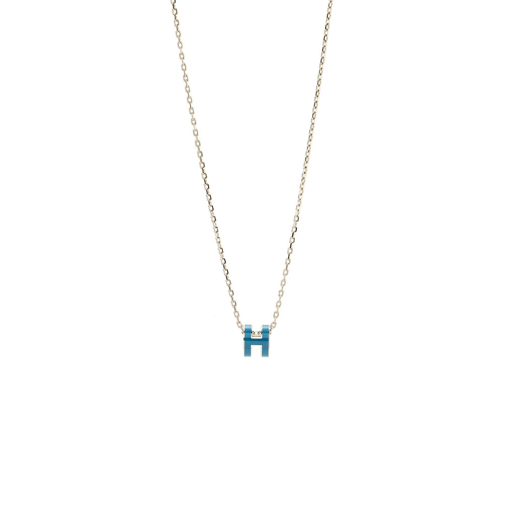 HERMES MINI POP H PENDANT BLUE SHW