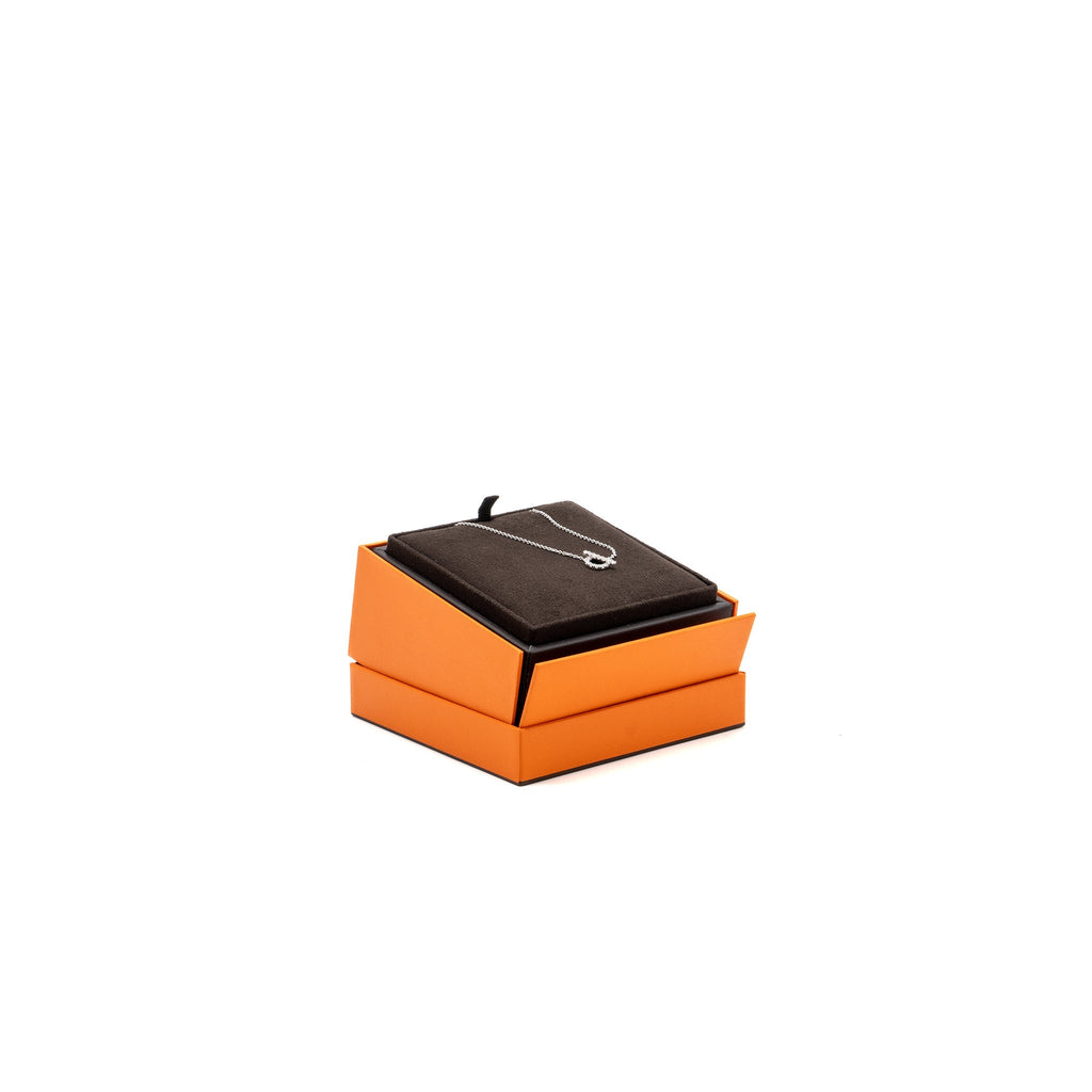 HERMES FINESSE PENDANT WHITE GOLD DIAMONDS