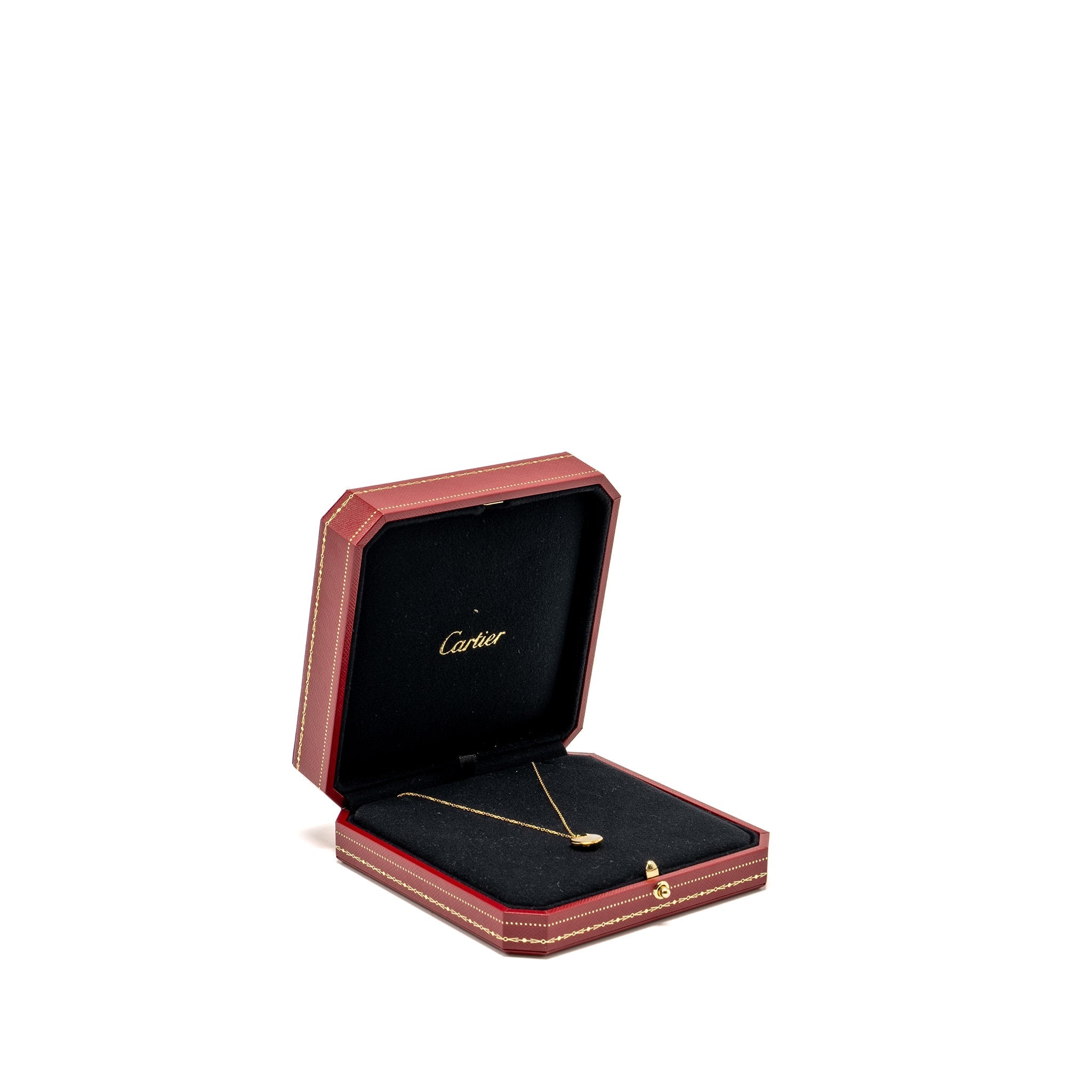 CARTIER AMULETTE DE CARTIER NECKLACE, XS MODEL MOTHER OF PEARL / YELLOW GOLD / DIAMOND