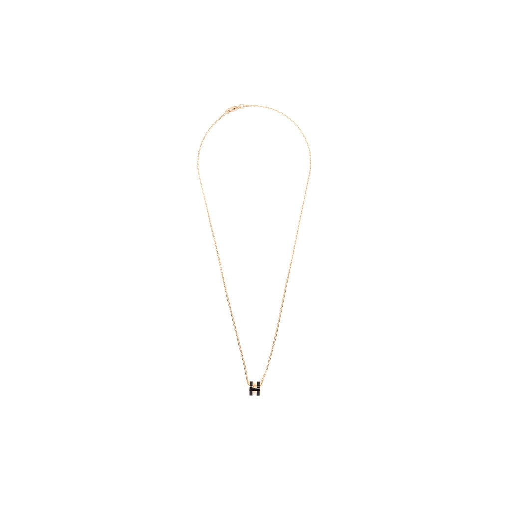 HERMES MINI POP H PENDANT BLACK RGHW
