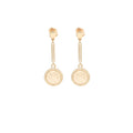 HERMES EX-LIBRIS EARRINGS ROSE GOLD