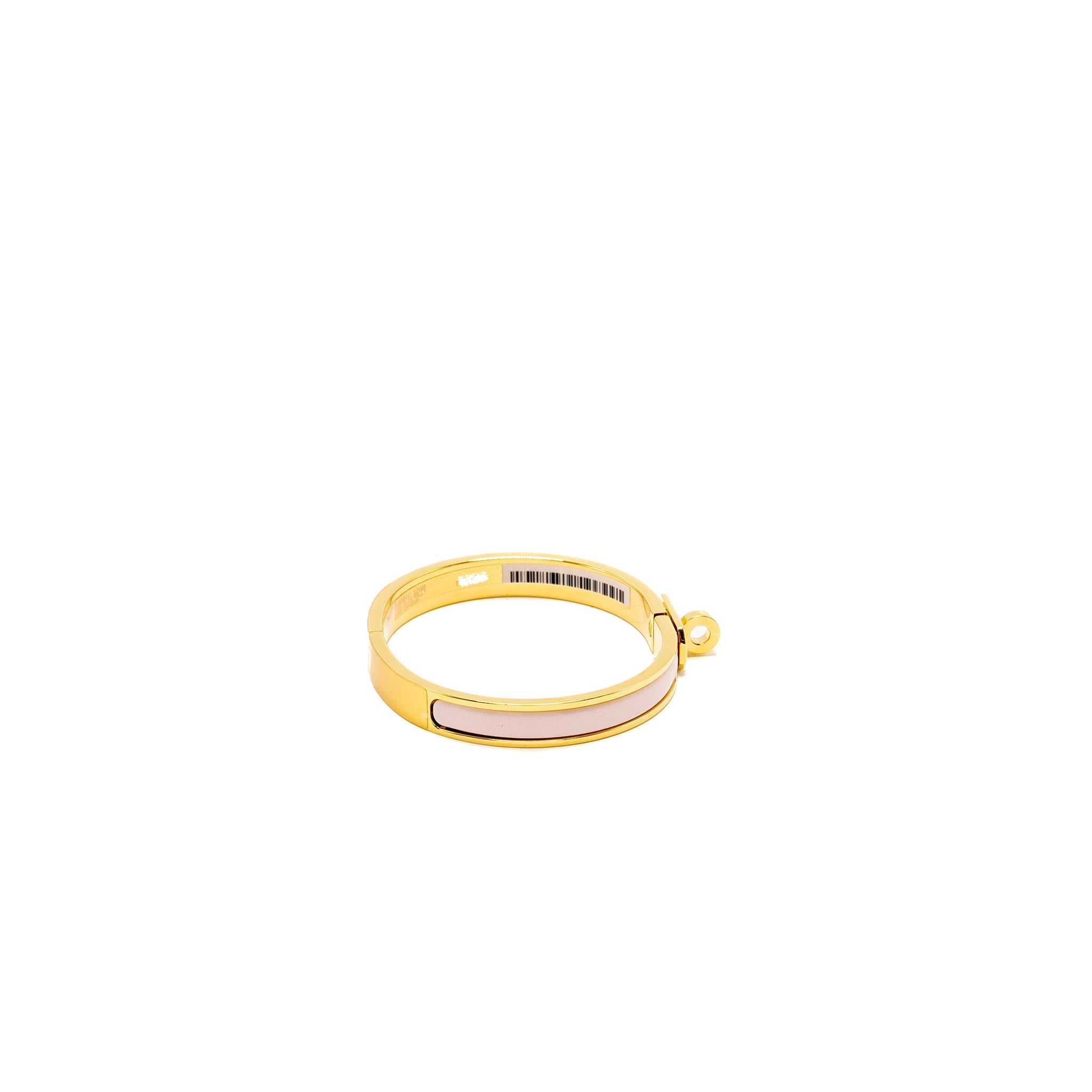 HERMES MINI CLIC KELLY BRACELET ROSE CANDEUR GHW
