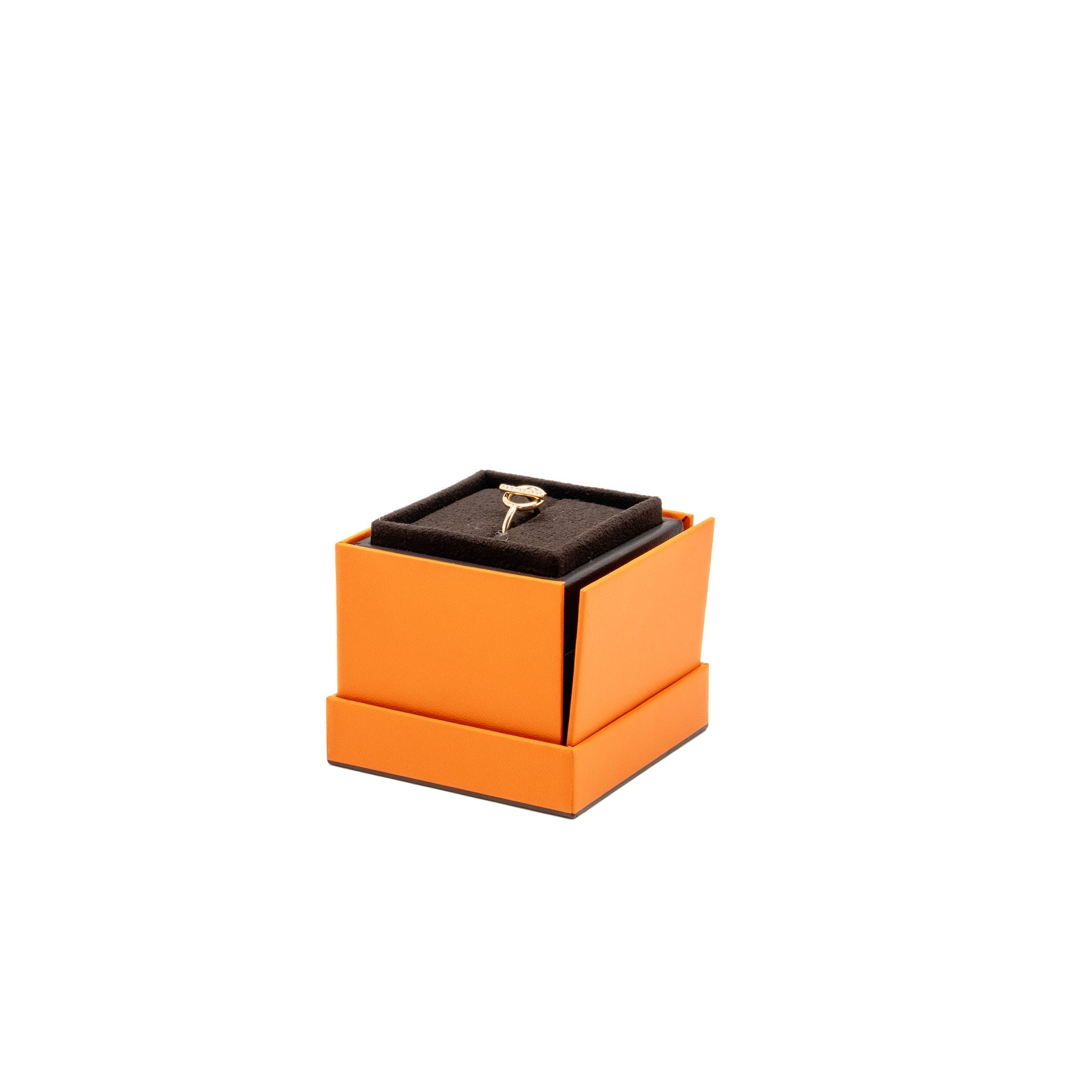 HERMES ECHAPPEE RING ROSE GOLD DIAMONDS