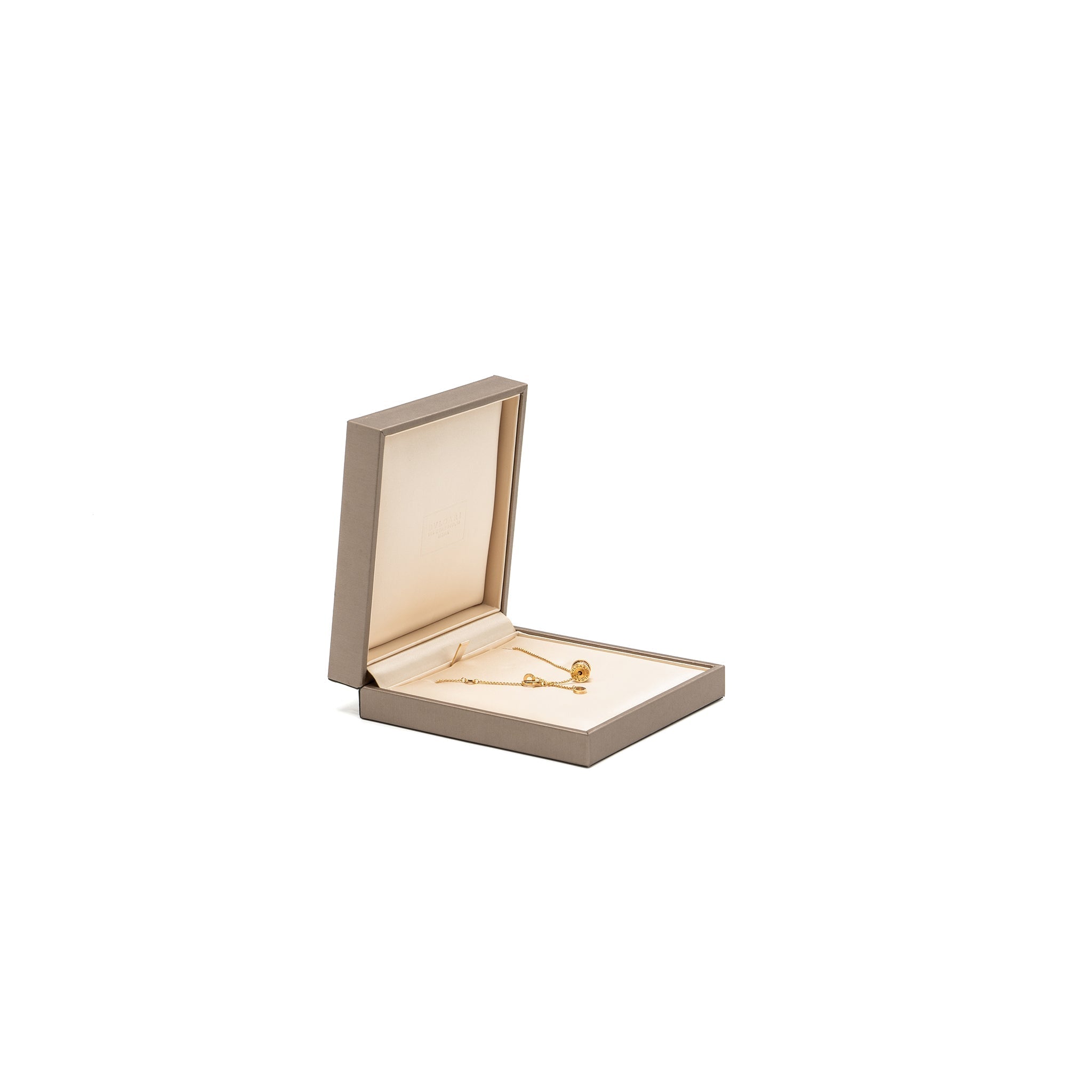 BVLGARI MINI B ZERO NECKLACE ROSE GOLD PAVED DIAMONDS