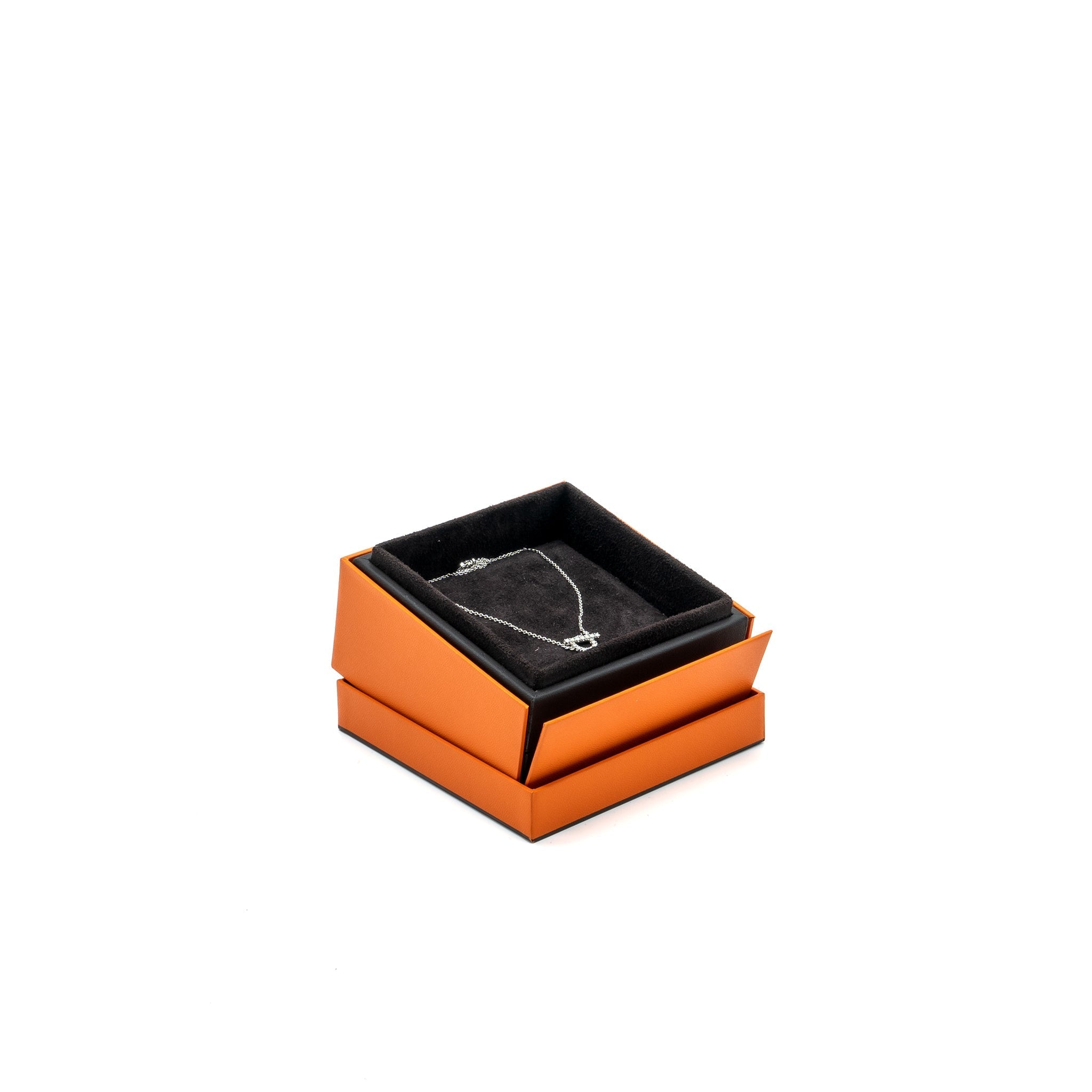 HERMES FINESSE NECKLACE WHITE GOLD DIAMONDS