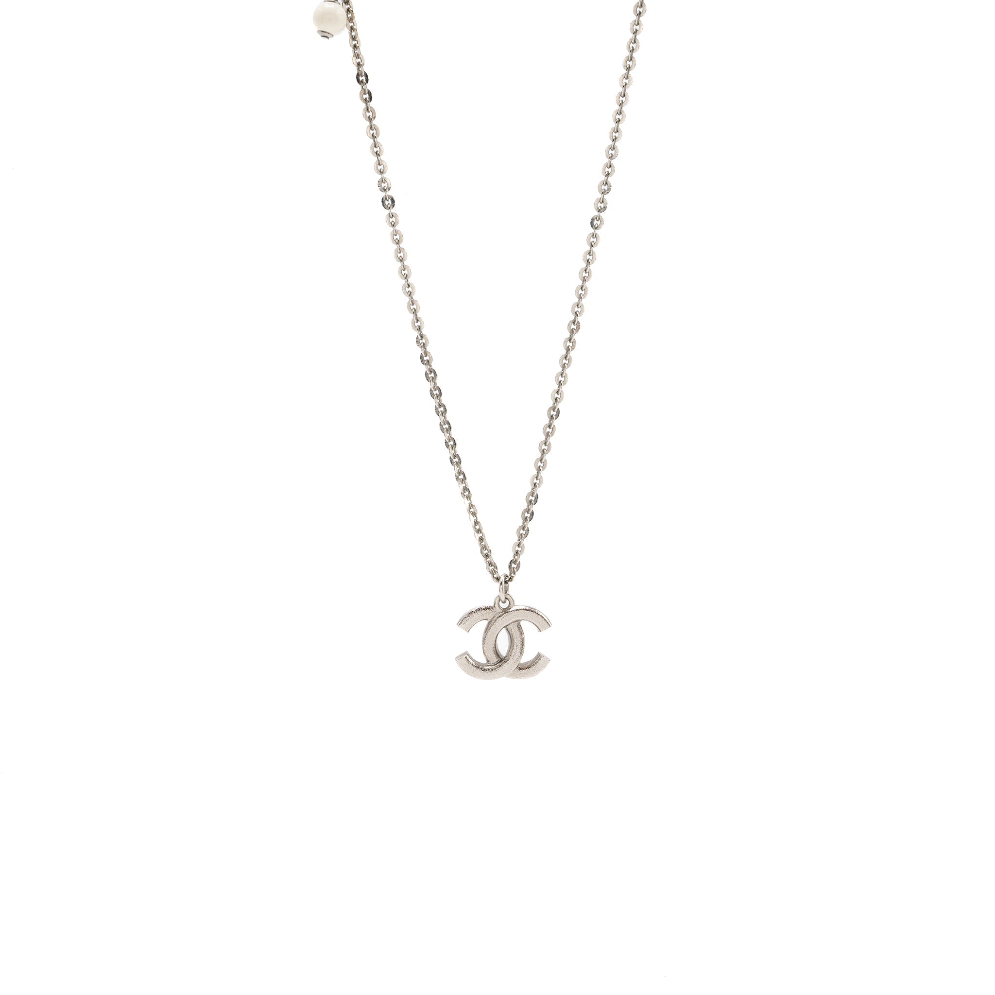 CHANEL CC LOGO NECKLACE CRYSTAL SHW