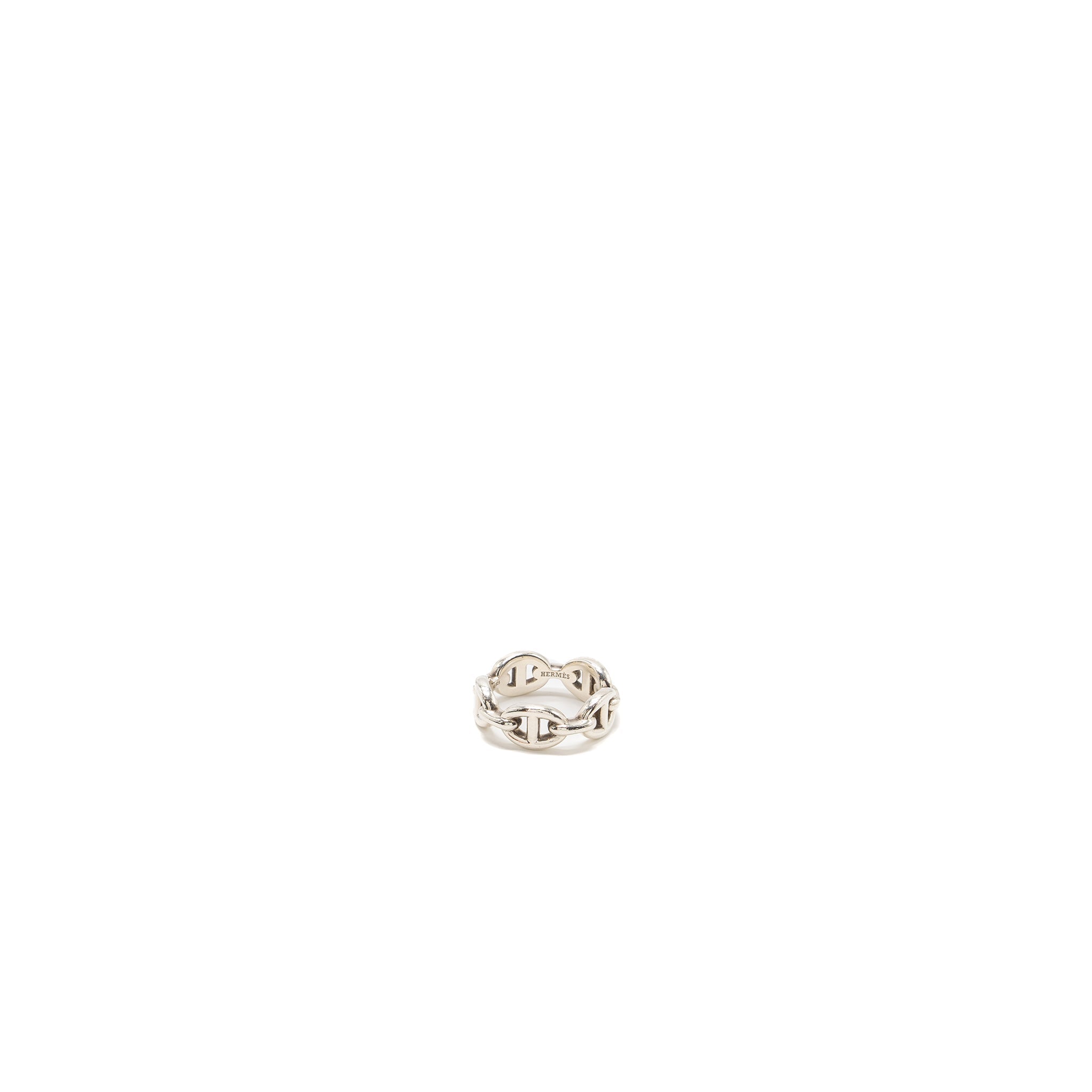 HERMES CHAINE D’ ANCRE ENCHAINEE RING SILVER