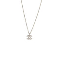 CHANEL CC LOGO NECKLACE CRYSTAL SHW