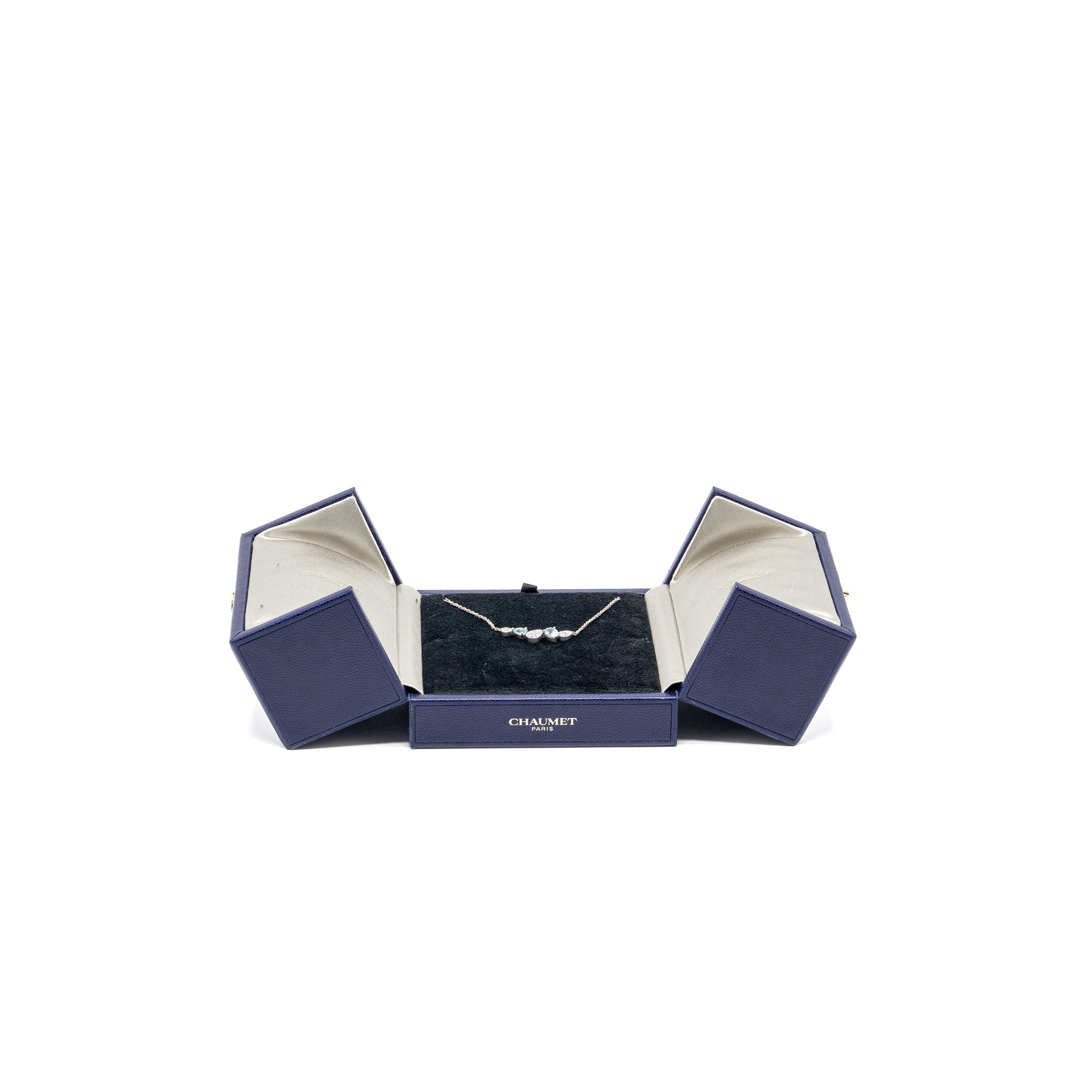 CHAUMET JOSEPHINE RINDE D’AIGRETTE NECKLACE WHITE GOLD / AQUAMARINES / DIAMONDS