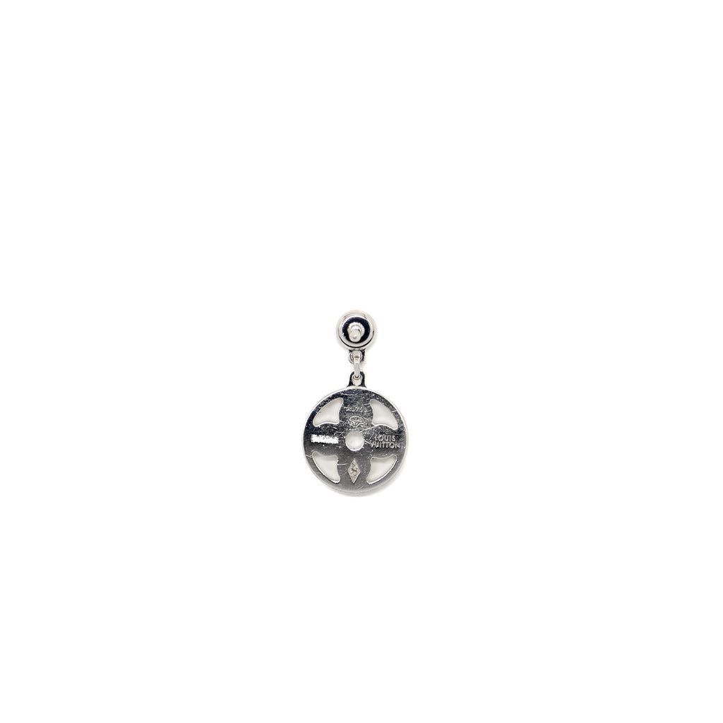 LOUIS VUITTON LDYLLE BLOSSOM EAR STUD, WHITE GOLD/DIAMOND