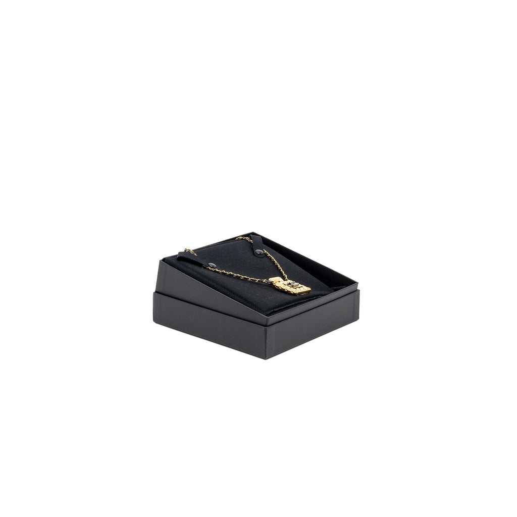 CHANEL LARGE MODEL PERFUME BOTTLE NECKLACE CRYSTAL/PEARL/GOLD TONE