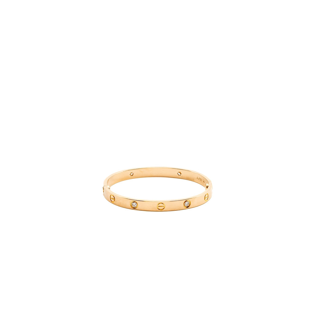 CARTIER LOVE BRACELET ROSE GOLD / 4 DIAMONDS