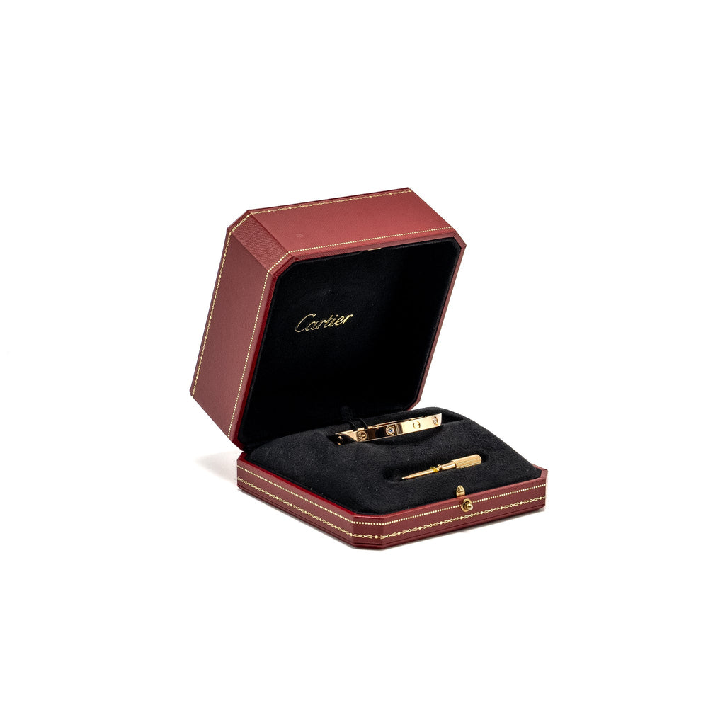 CARTIER LOVE BRACELET ROSE GOLD / 4 DIAMONDS