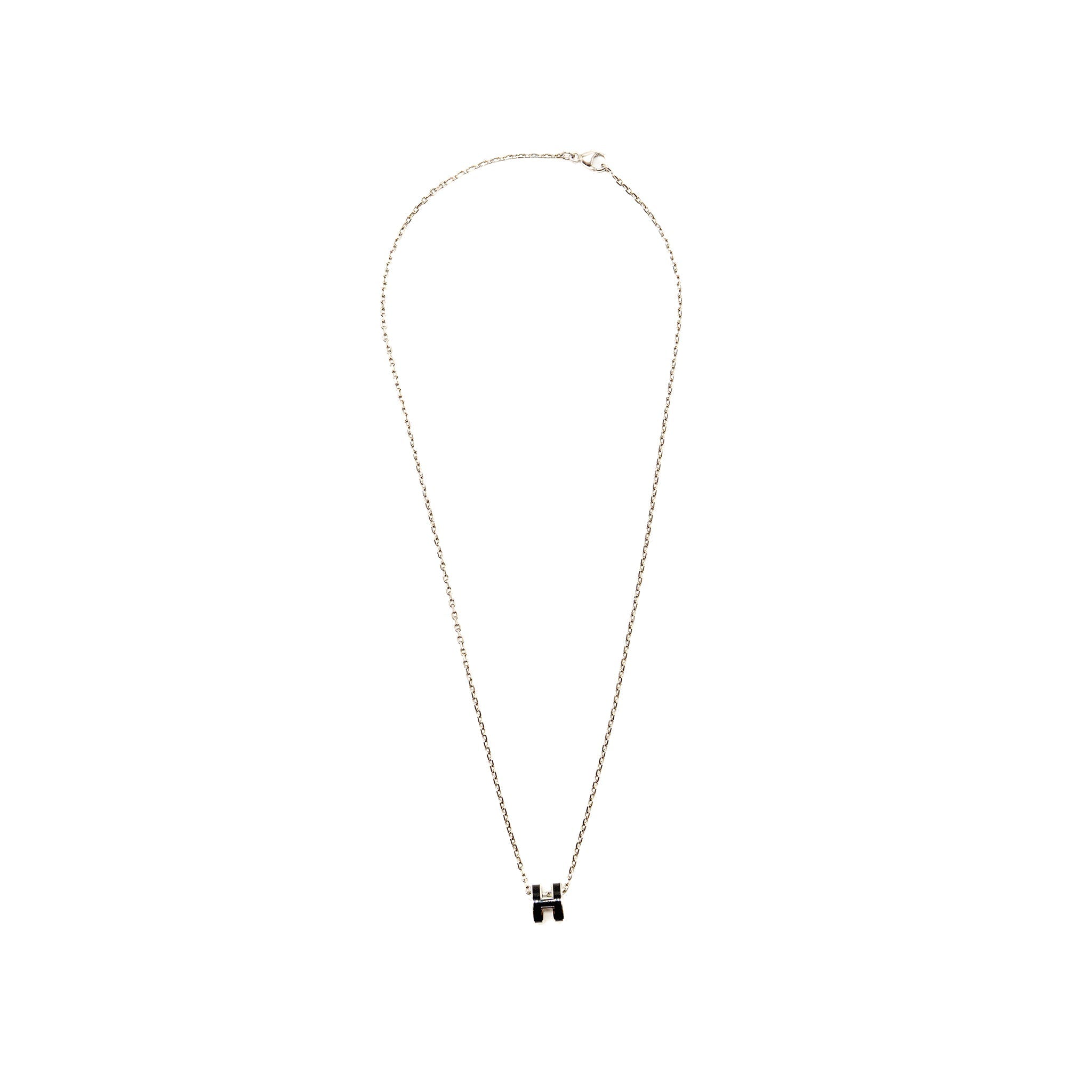 HERMES MINI POP H PENDANT BLACK SHW
