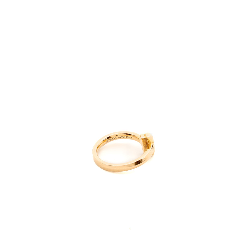 TIFFANY TIFFANY T T1 RING 18K ROSE GOLD WITH DIAMONDS