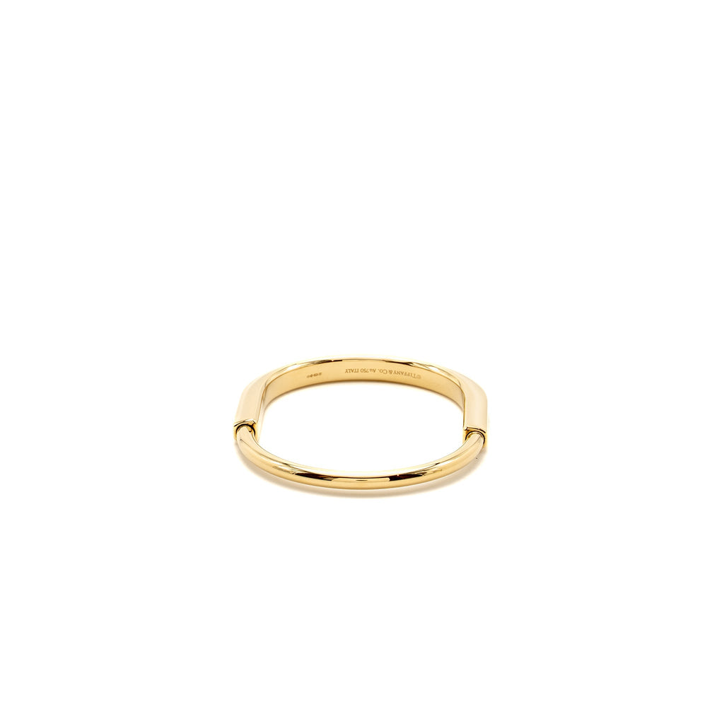 TIFFANY LOCK BANGLE YELLOW GOLD