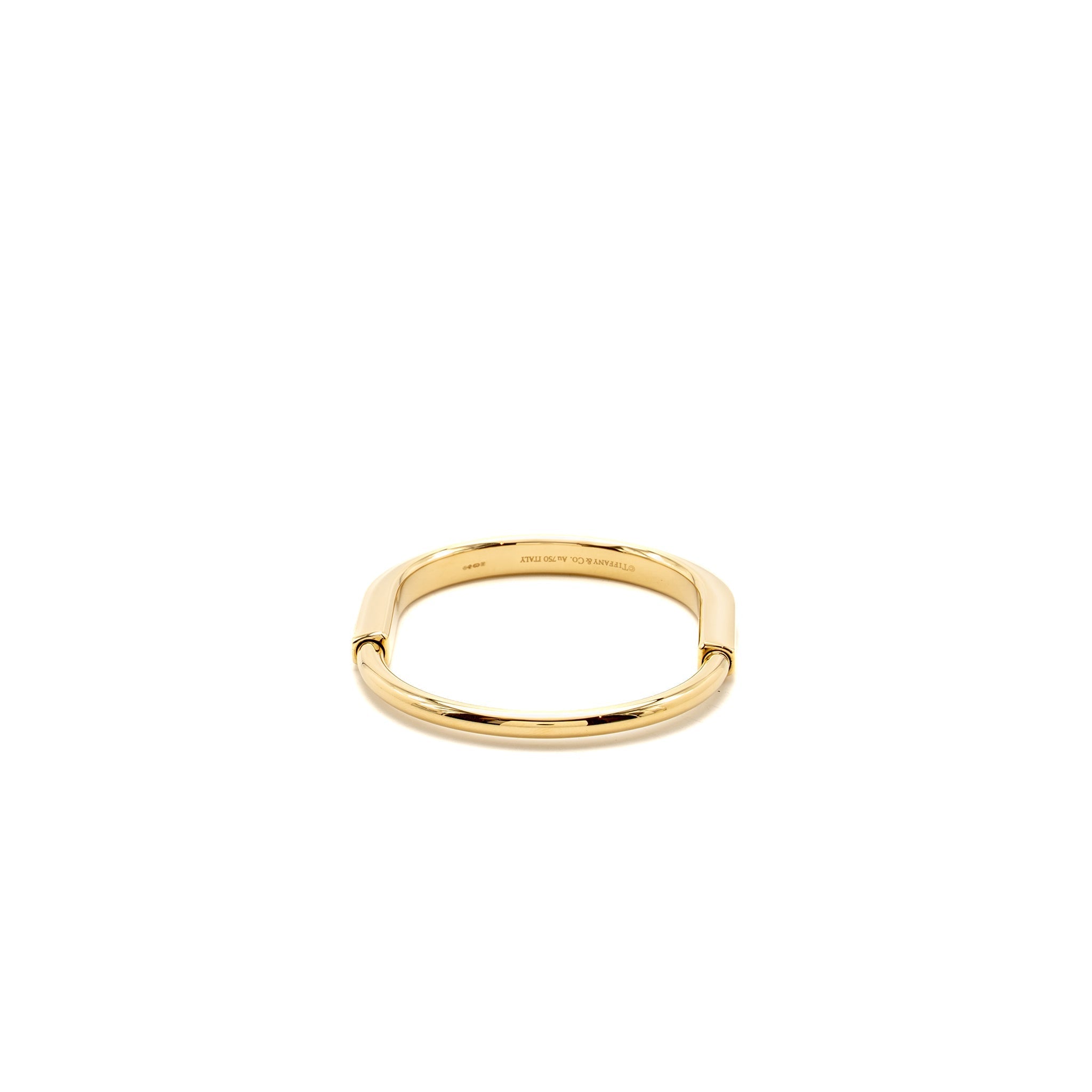 TIFFANY LOCK BANGLE YELLOW GOLD