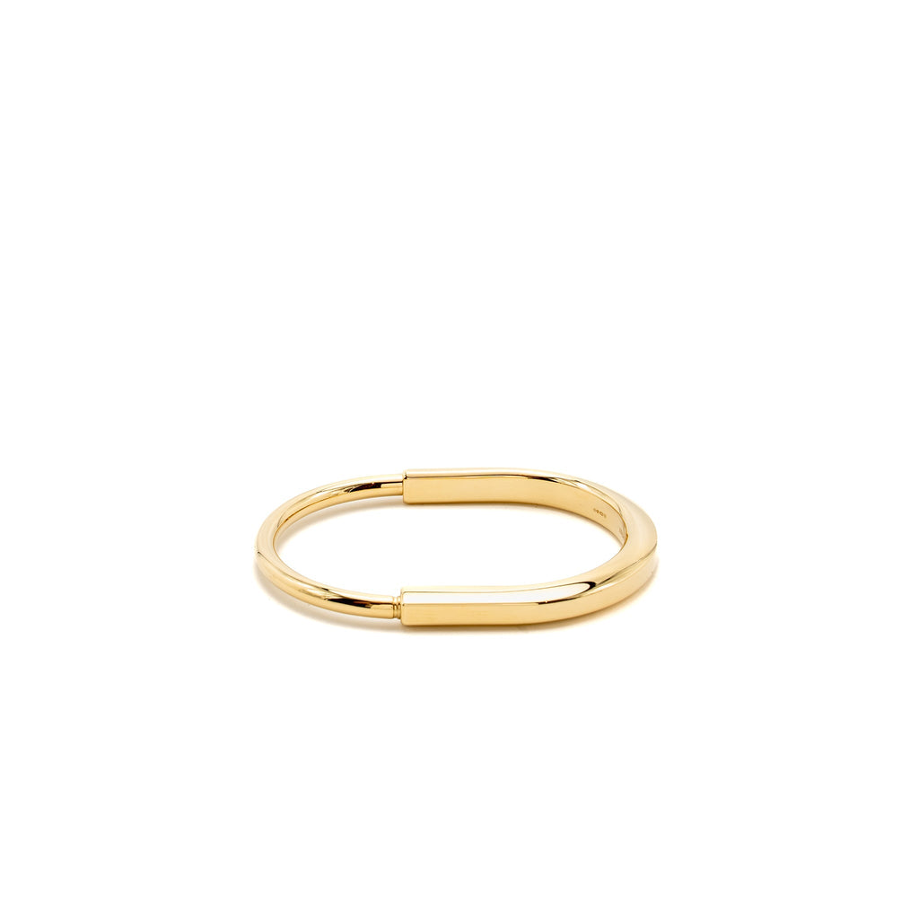 TIFFANY LOCK BANGLE YELLOW GOLD