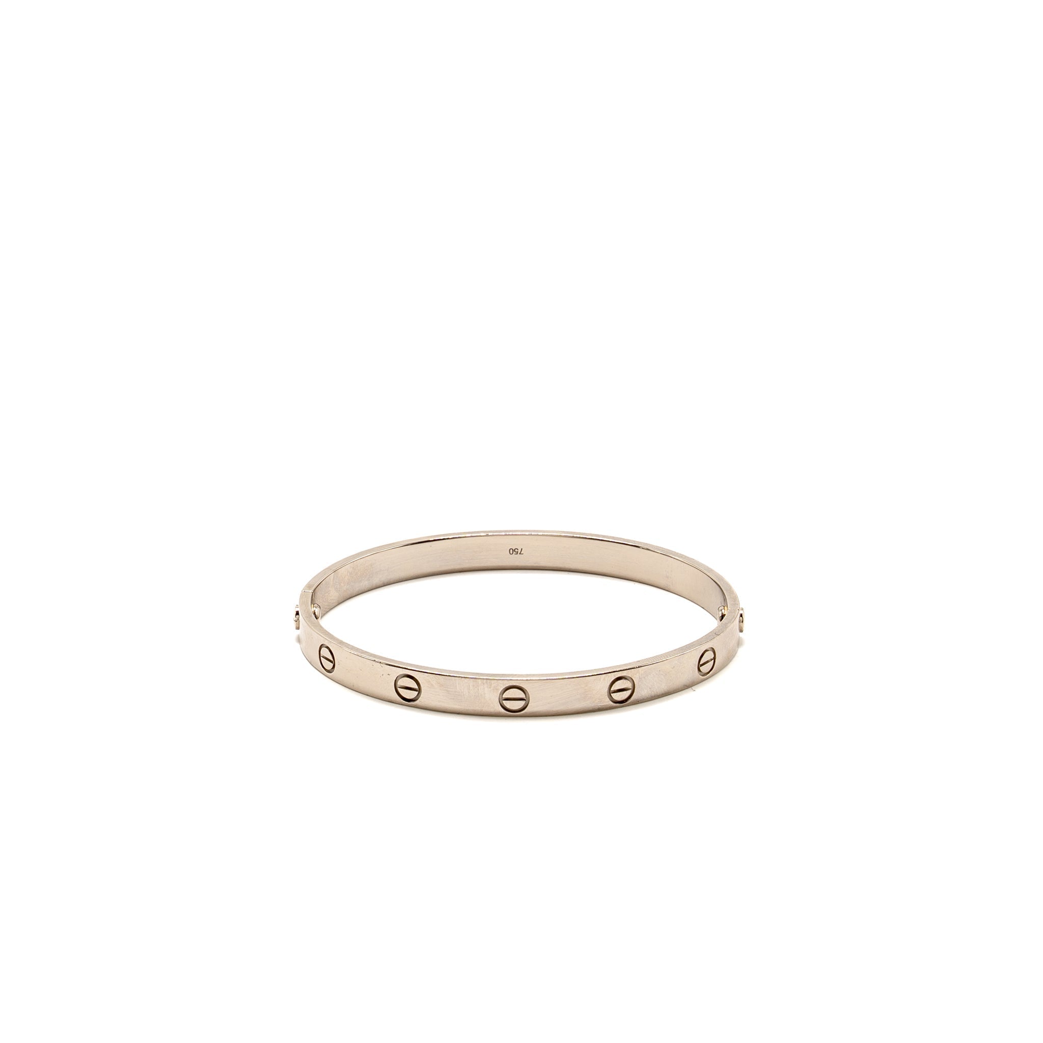 CARTIER LOVE BRACELET WHITE GOLD