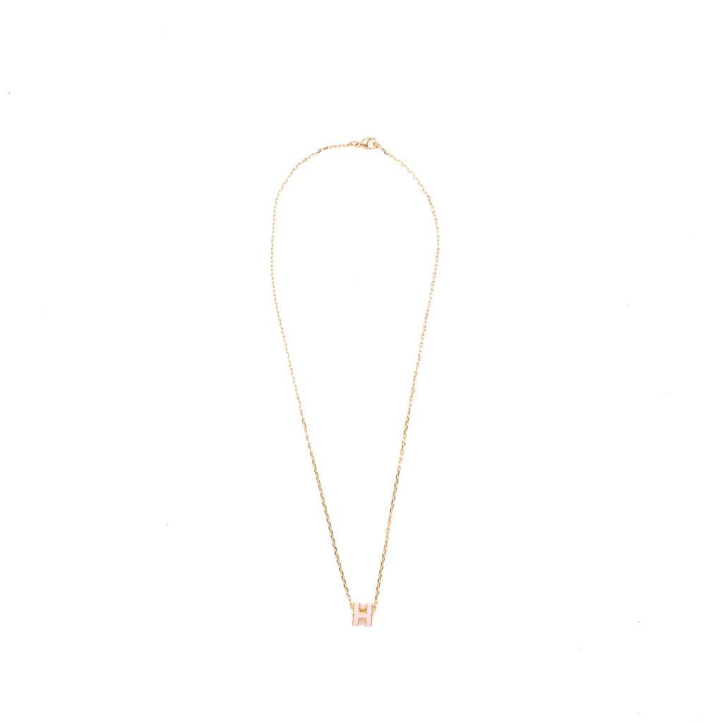 HERMES MINI POP H PENDANT ROSE DRAGEE RGHW