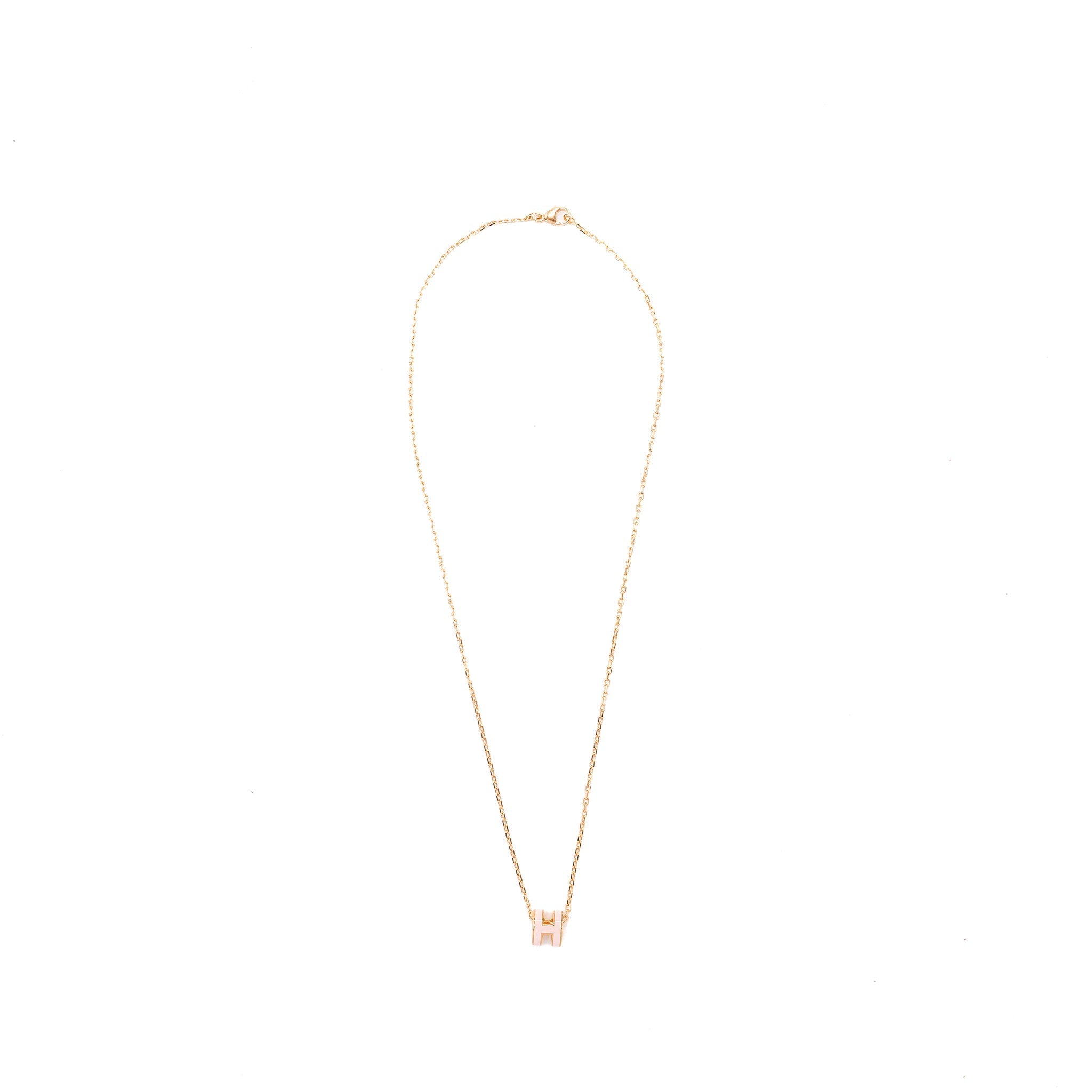 HERMES MINI POP H PENDANT ROSE DRAGEE RGHW