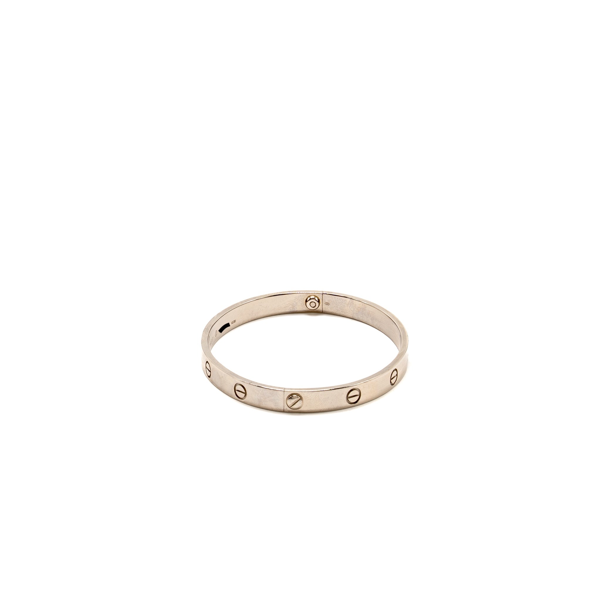 CARTIER LOVE BRACELET WHITE GOLD