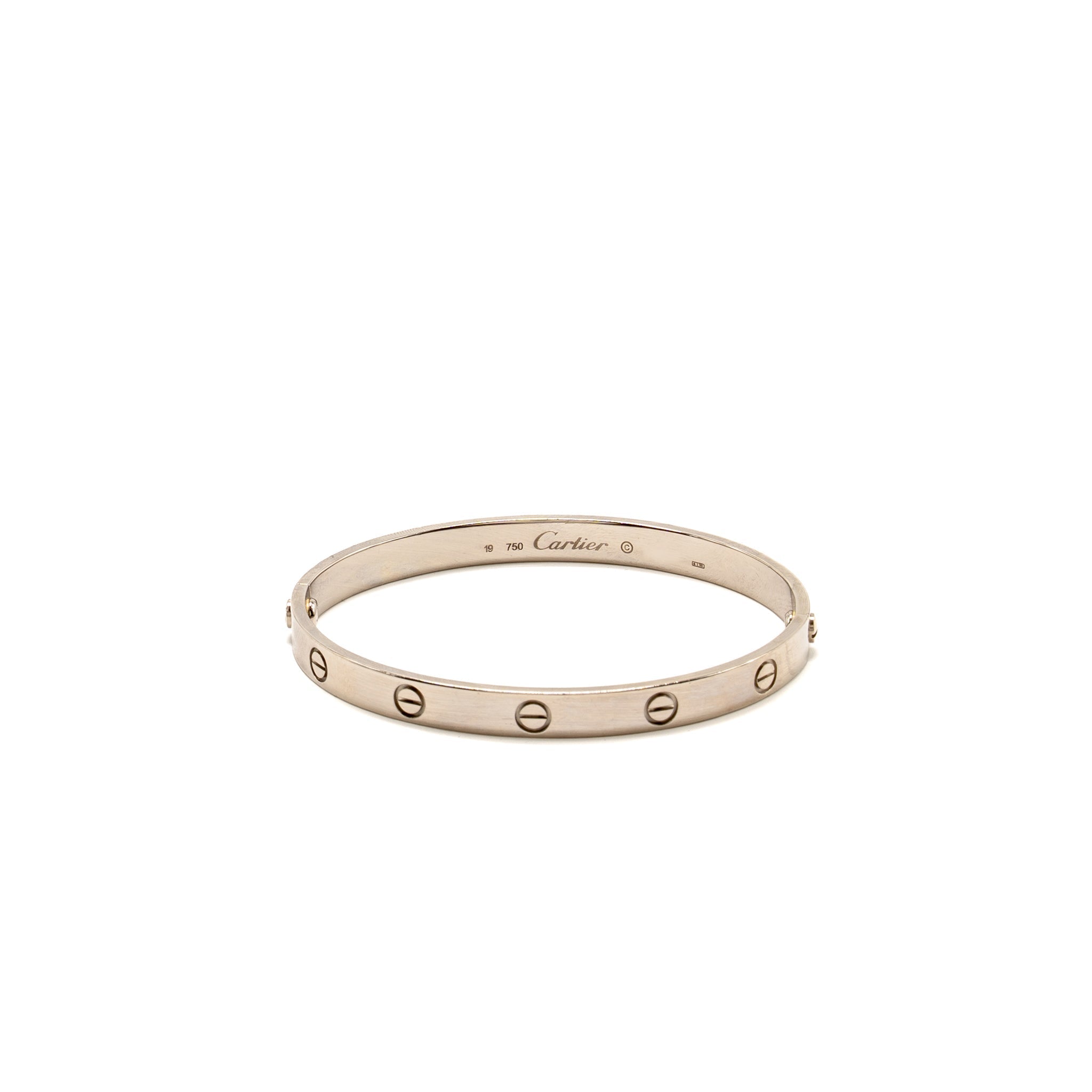 CARTIER LOVE BRACELET WHITE GOLD