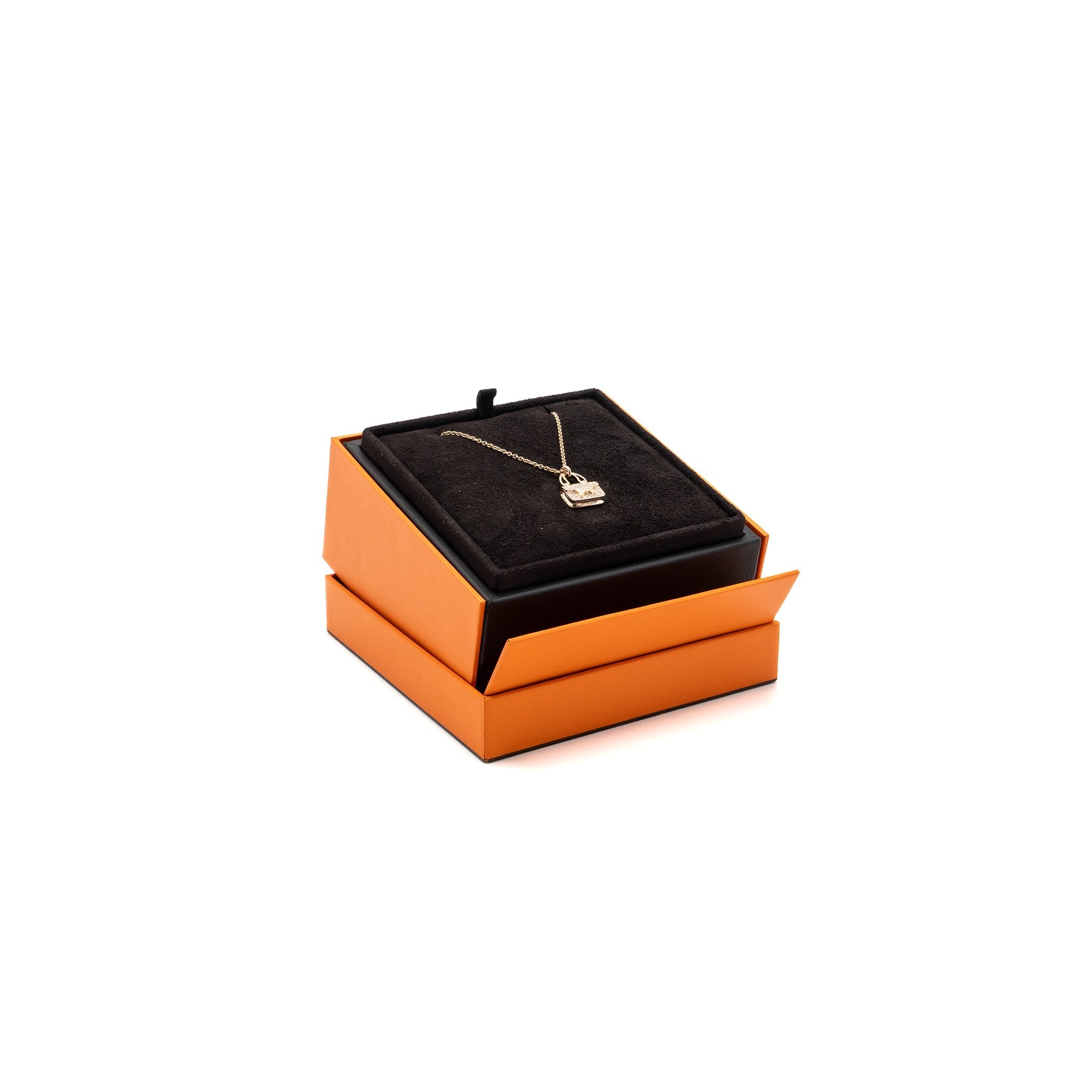 HERMES AMULETTE CONSTANCE PENDANT ROSE GOLD / DIAMONDS