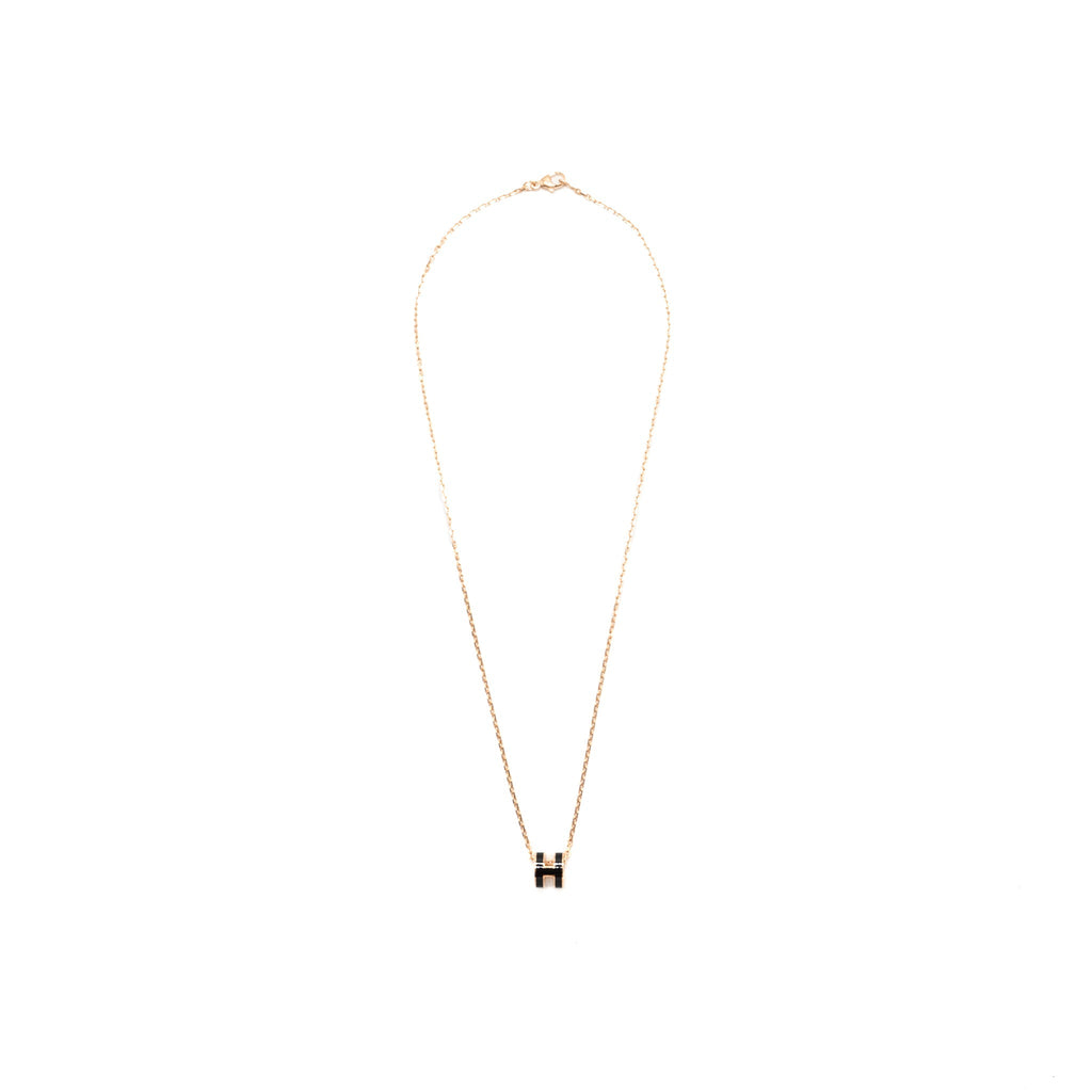 HERMES MINI POP H PENDANT BLACK RGHW