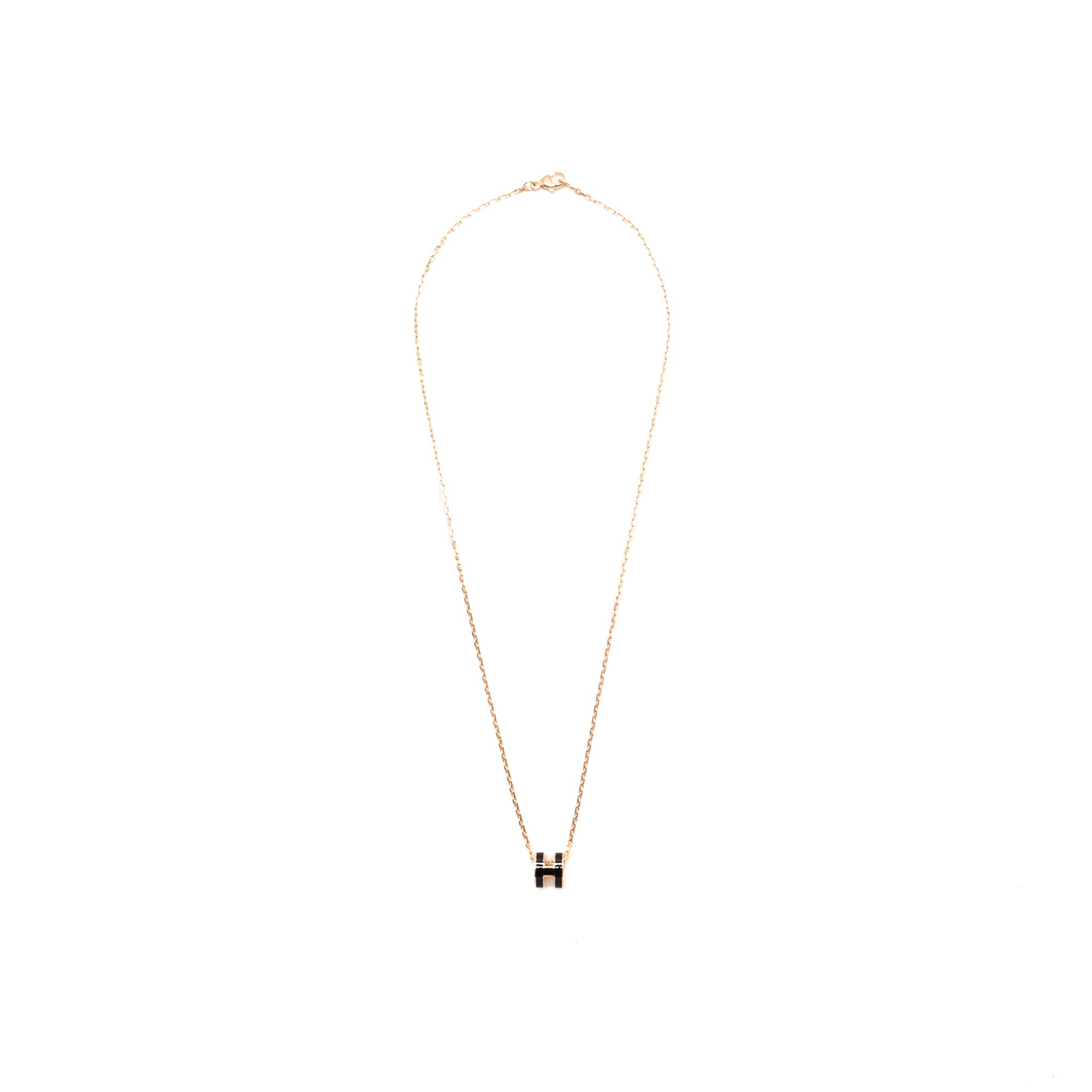 HERMES MINI POP H PENDANT BLACK RGHW