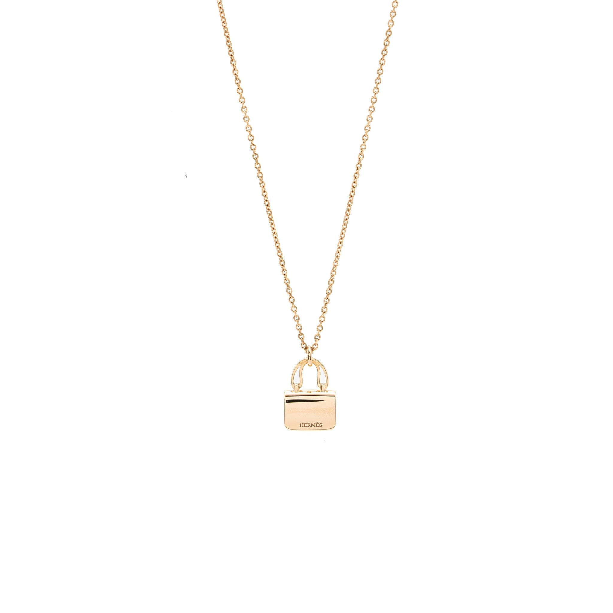 HERMES AMULETTE CONSTANCE PENDANT ROSE GOLD / DIAMONDS