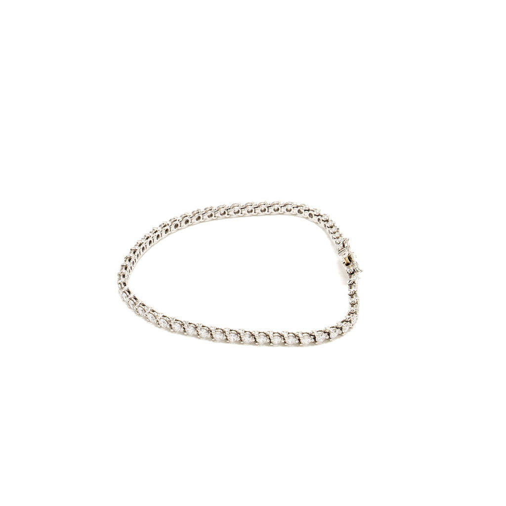 TIFFANY TENNIS BRACELET PLATINUM DIAMONDS
