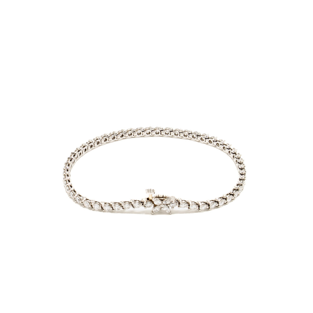 TIFFANY TENNIS BRACELET PLATINUM DIAMONDS