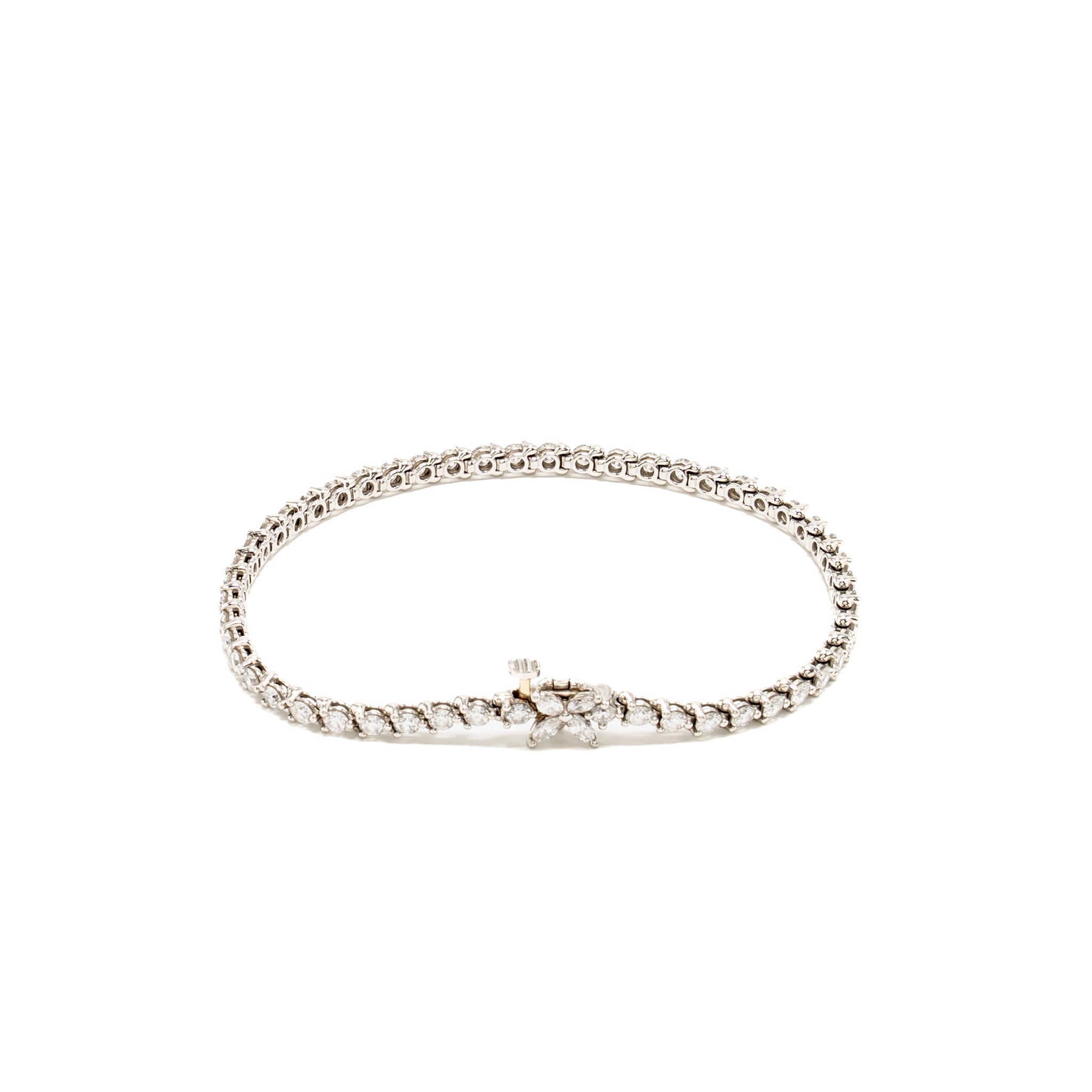 TIFFANY TENNIS BRACELET PLATINUM DIAMONDS