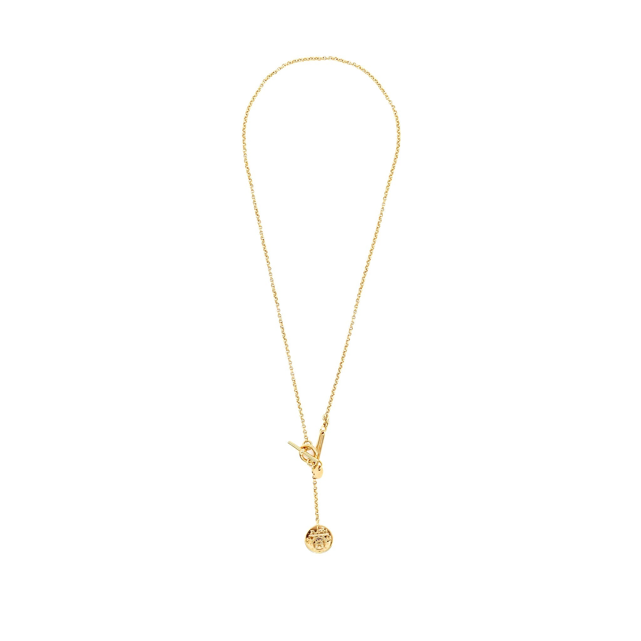 HERMES EX-LIBRIS PENDANT ROSE GOLD