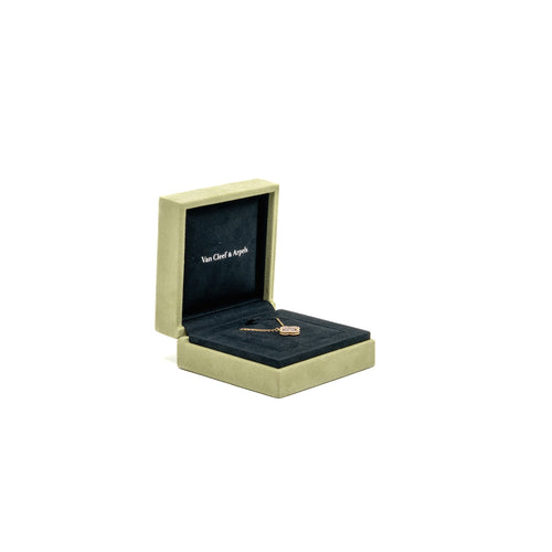 VAN CLEEF VINTAGE ALHAMBRA PENDANT 18K YELLOW GOLD / CARNELLIAN