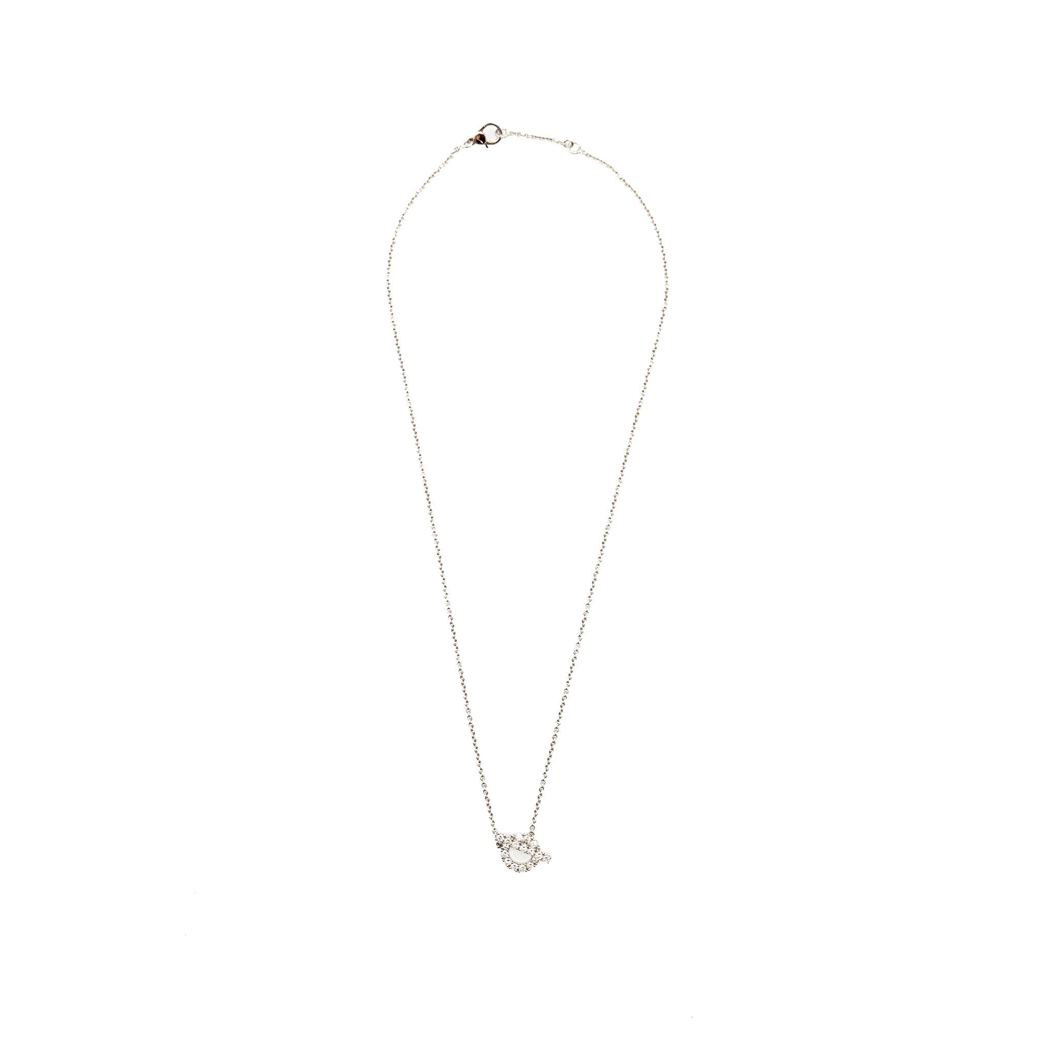 HERMES FINESSE PENDANT WHITE GOLD DIAMONDS