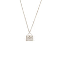 HERMES AMULETTE KELLY PENDANT WHITE GOLD DIAMONDS