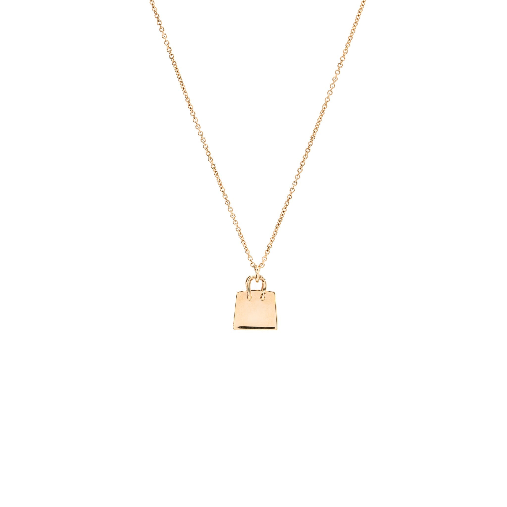 HERMES AMULETTES BIRKIN PENDANT ROSE GOLD DIAMONDS
