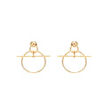 HERMES LOOP EARRING ROSE GOLD